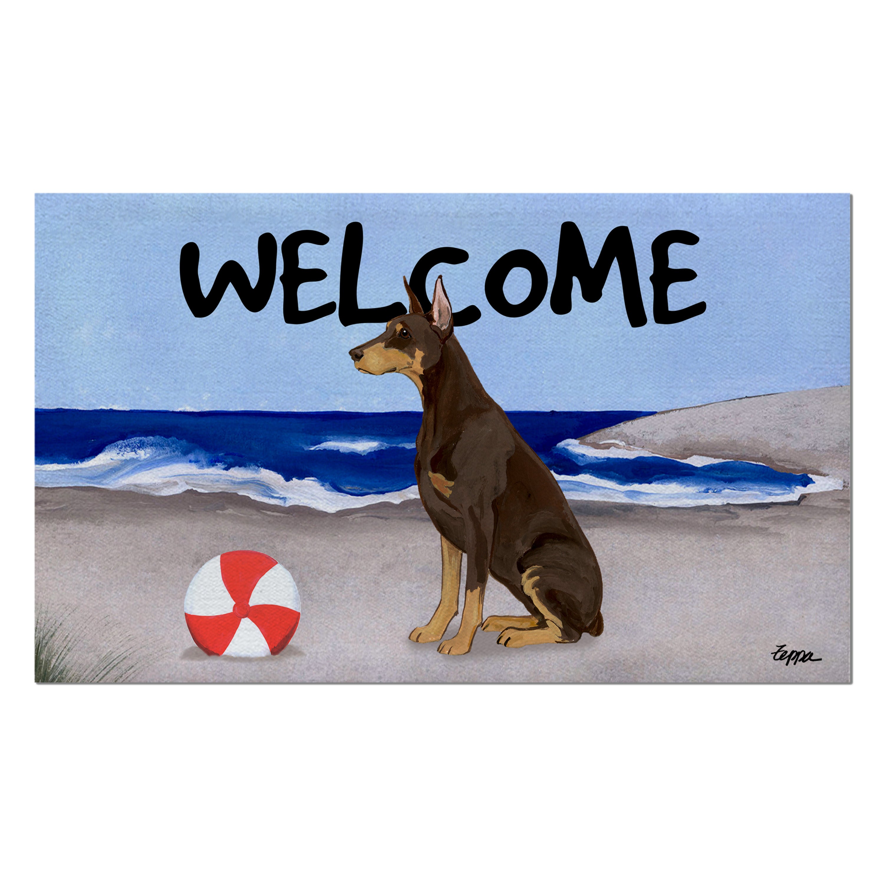Doberman Pincher Welcome Mat