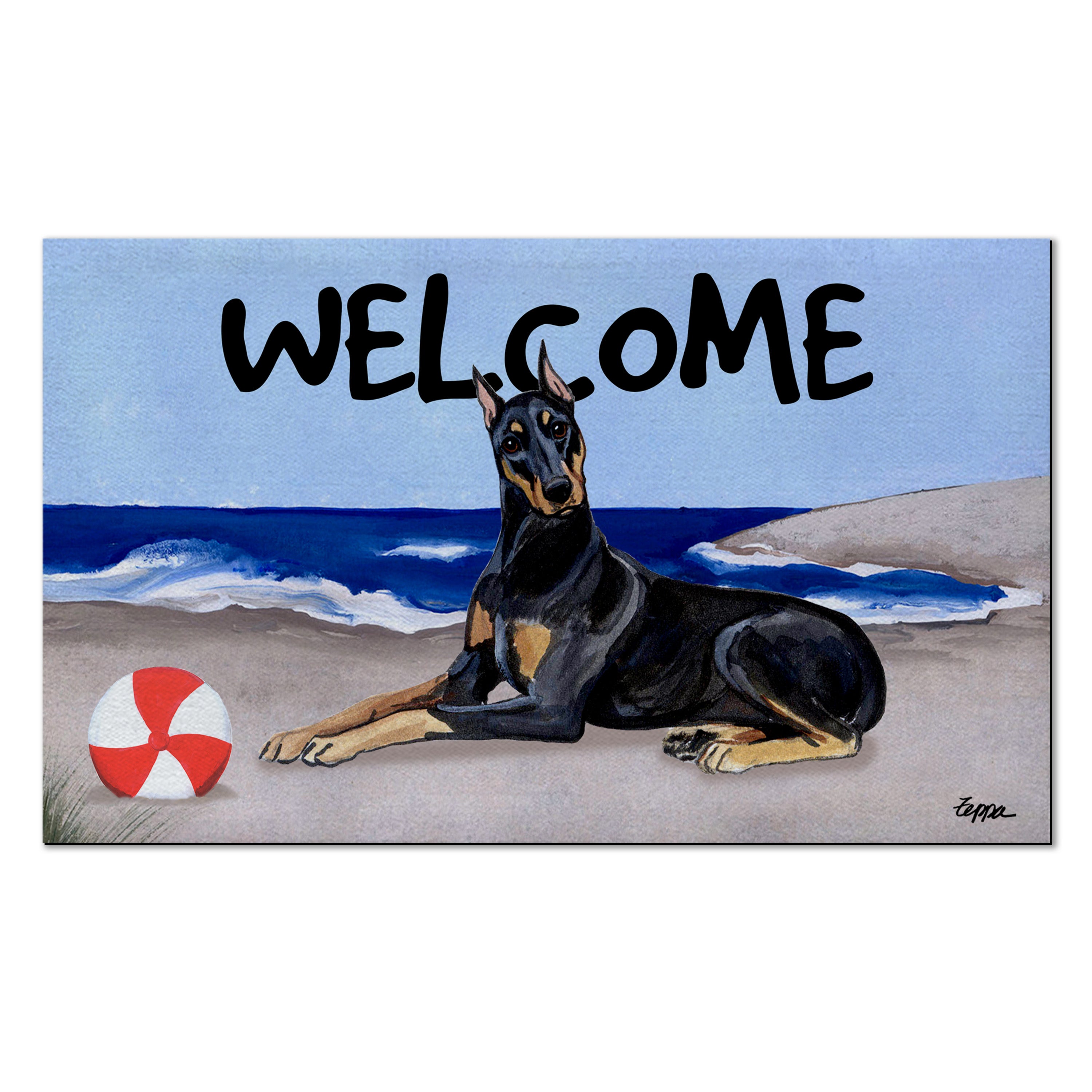 Doberman Pincher Welcome Mat
