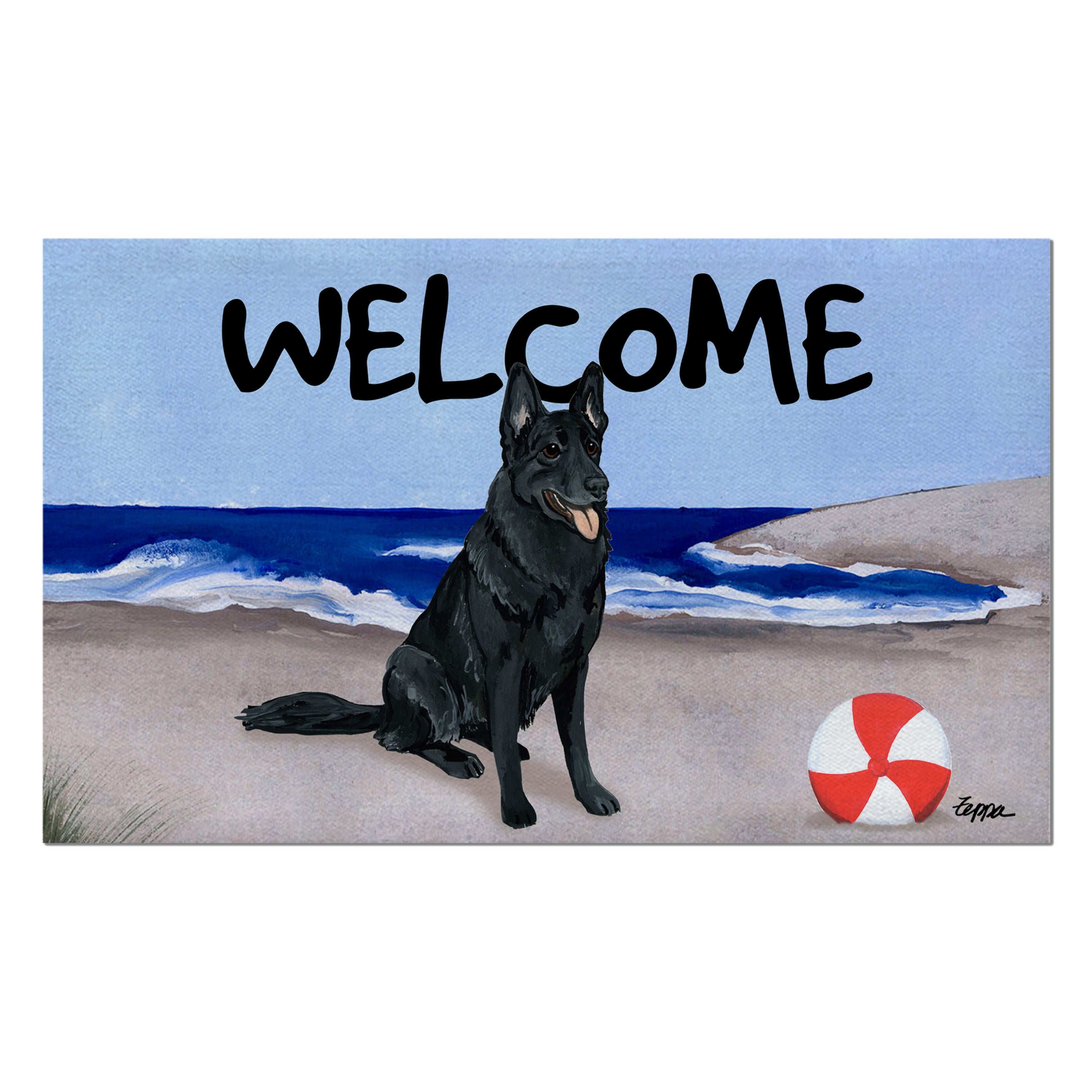 German Shepherd Welcome Mat