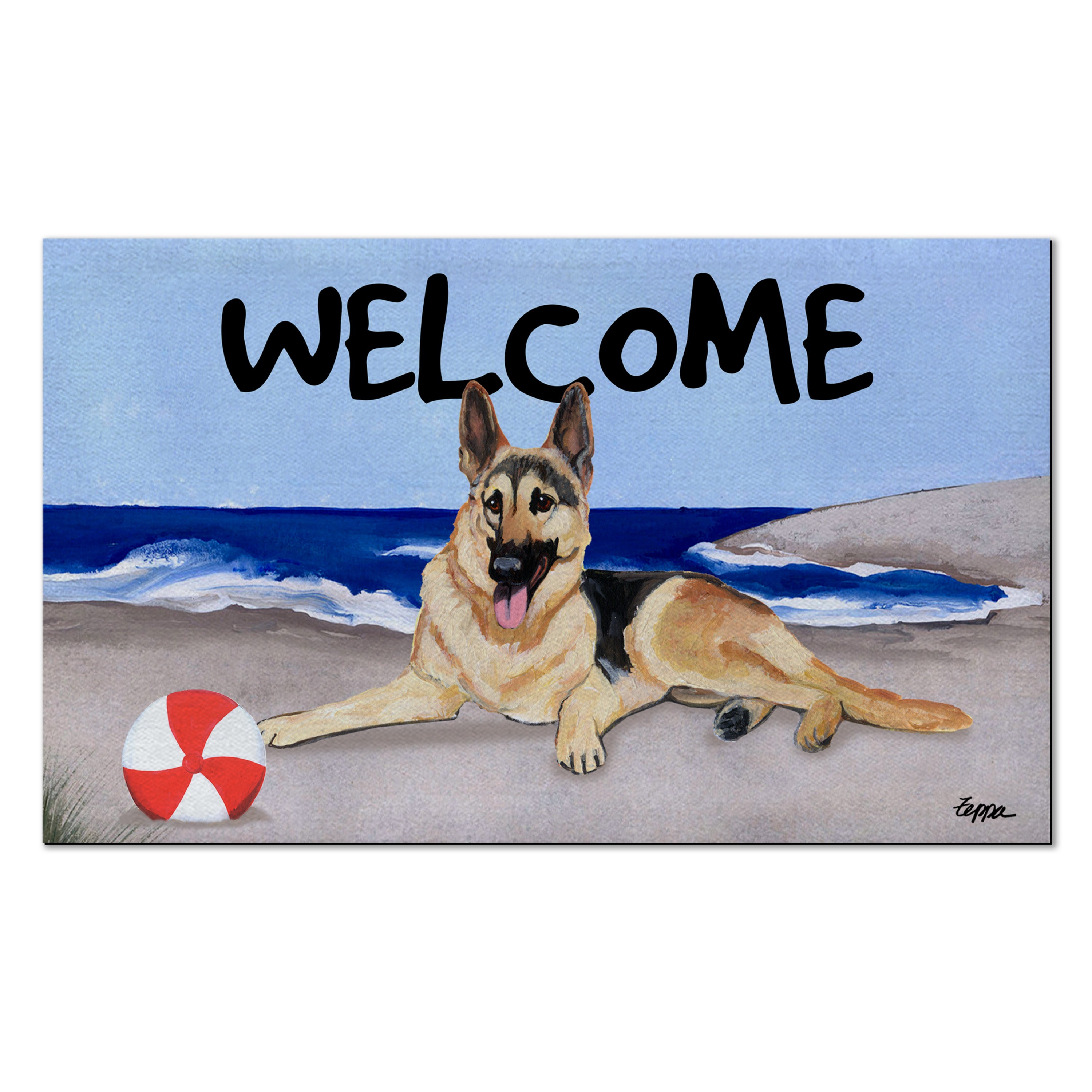 German Shepherd Welcome Mat