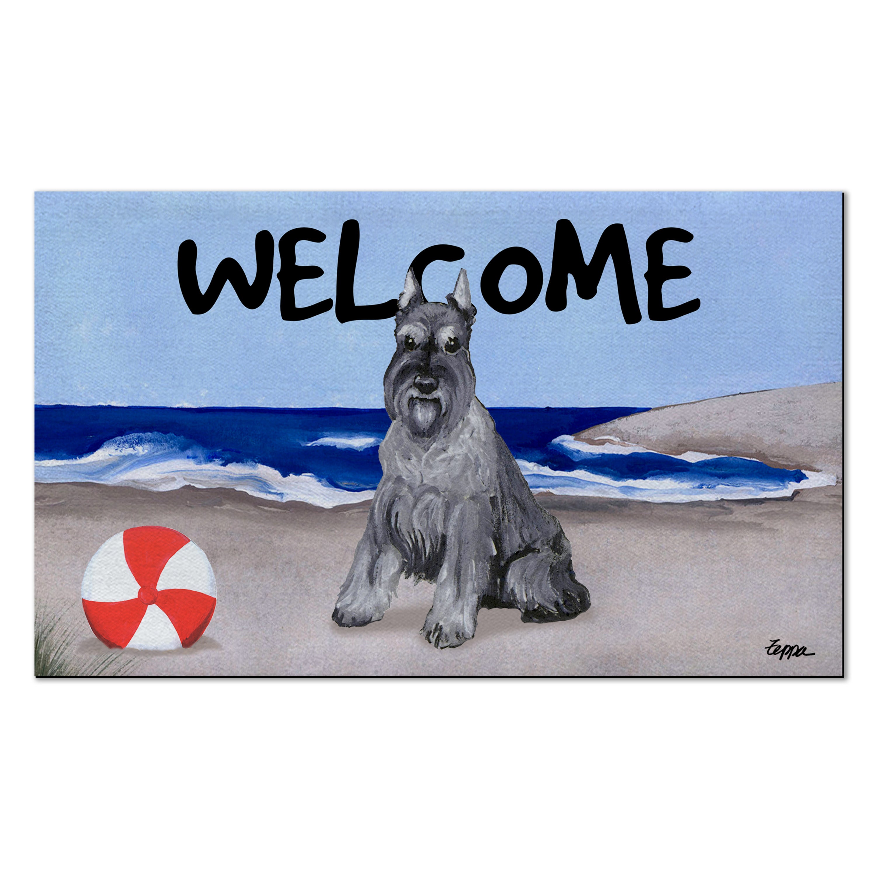 Schnauzer Miniature Welcome Mat