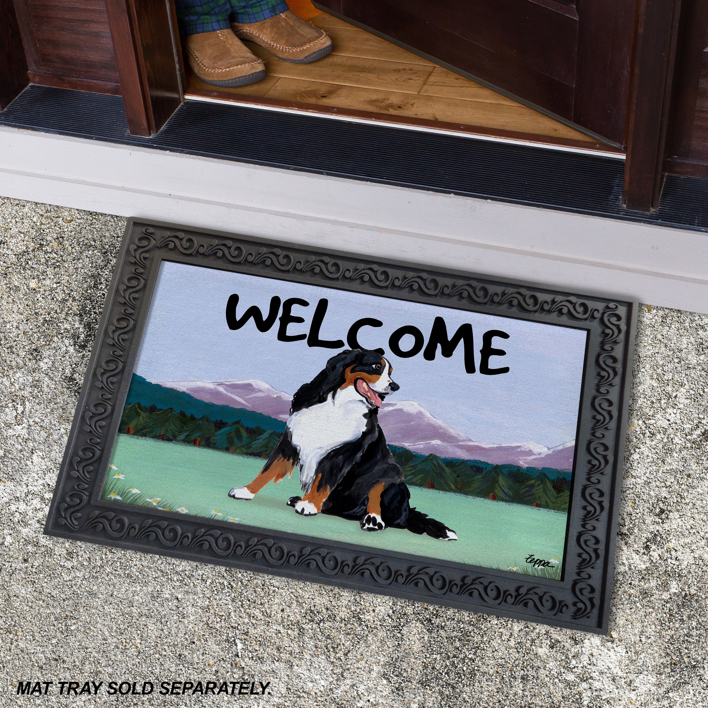 Bernese Mountain Dog Welcome Mat