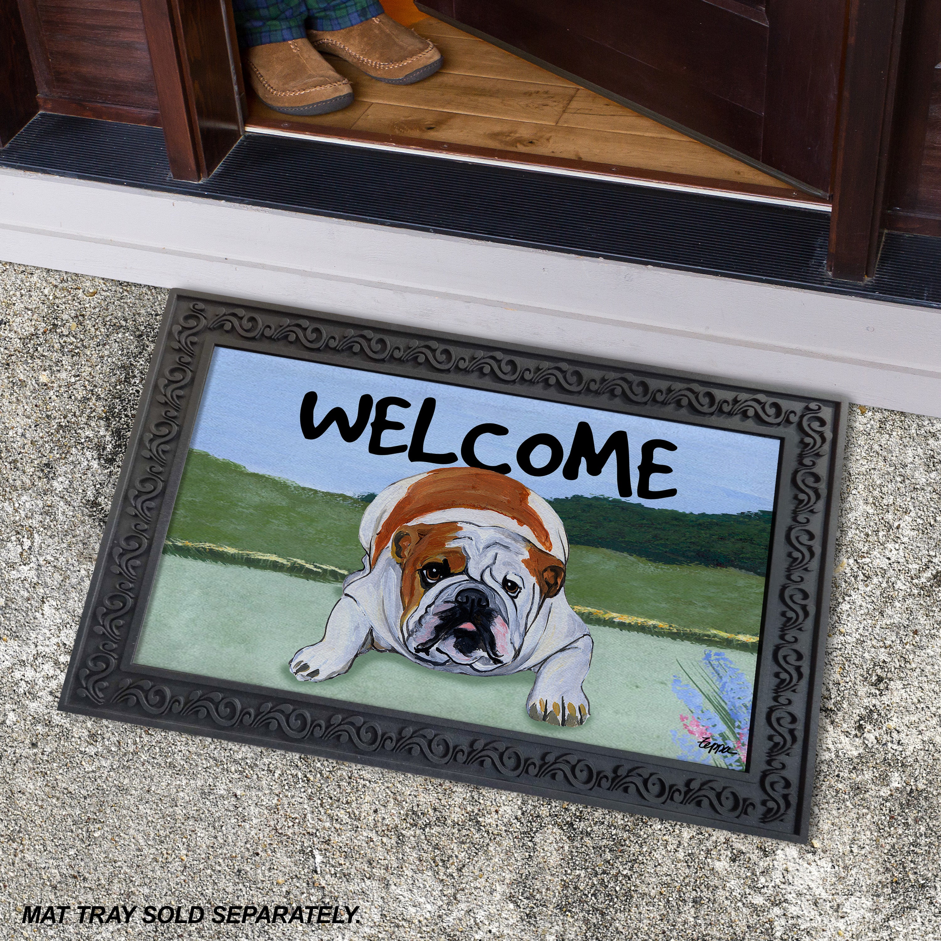 English Bulldog Welcome Mat