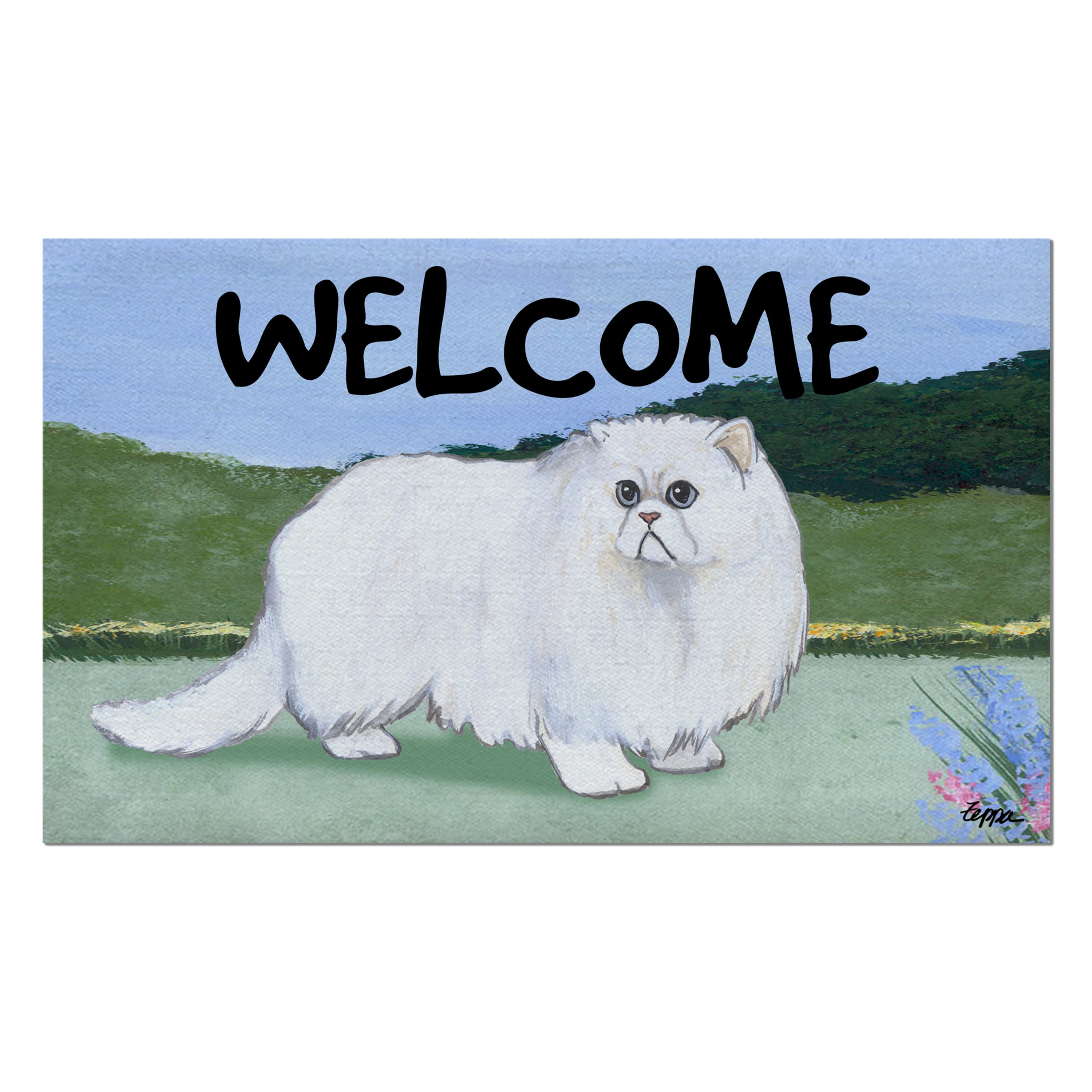 Persian Cat Welcome Mat