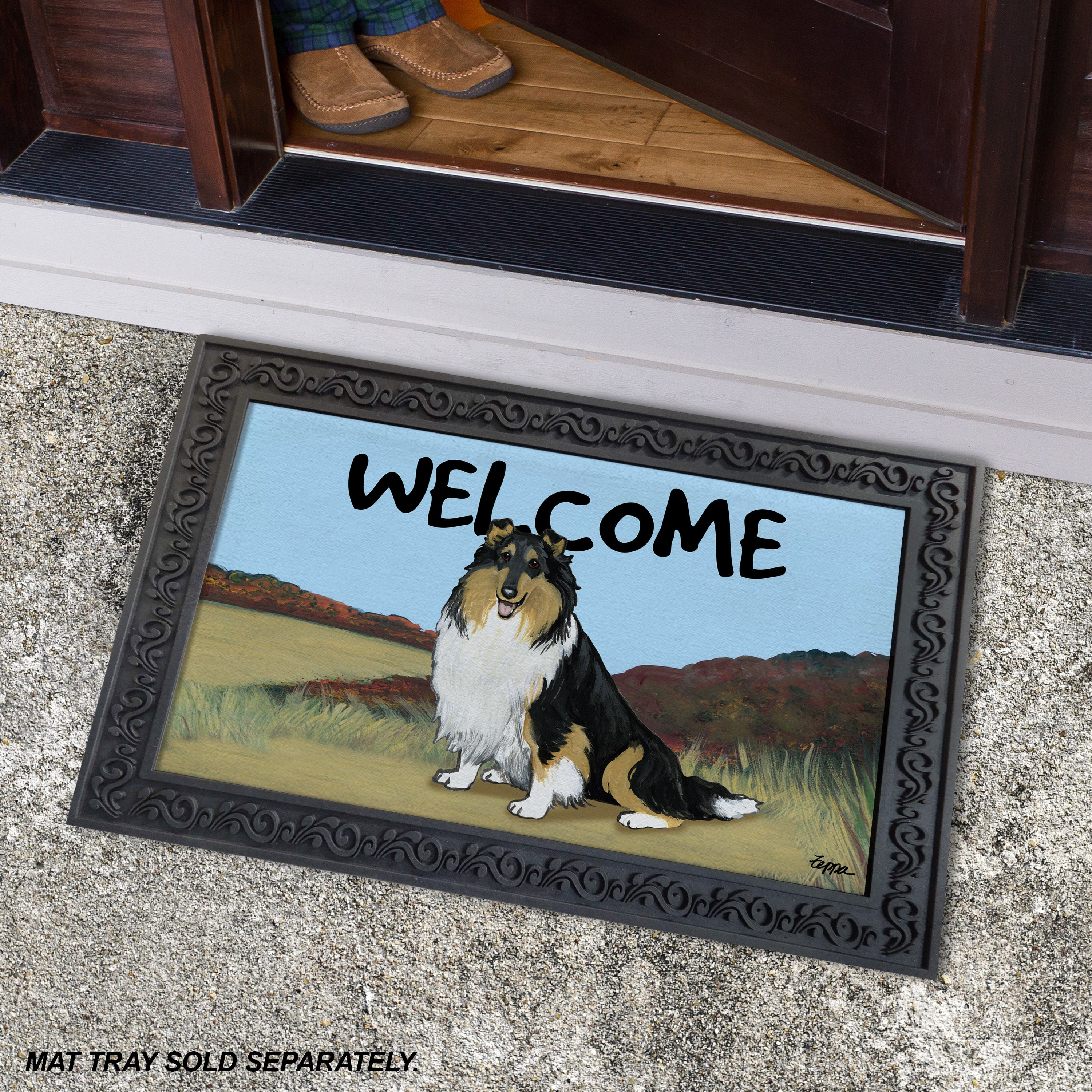 Collie Welcome Mat