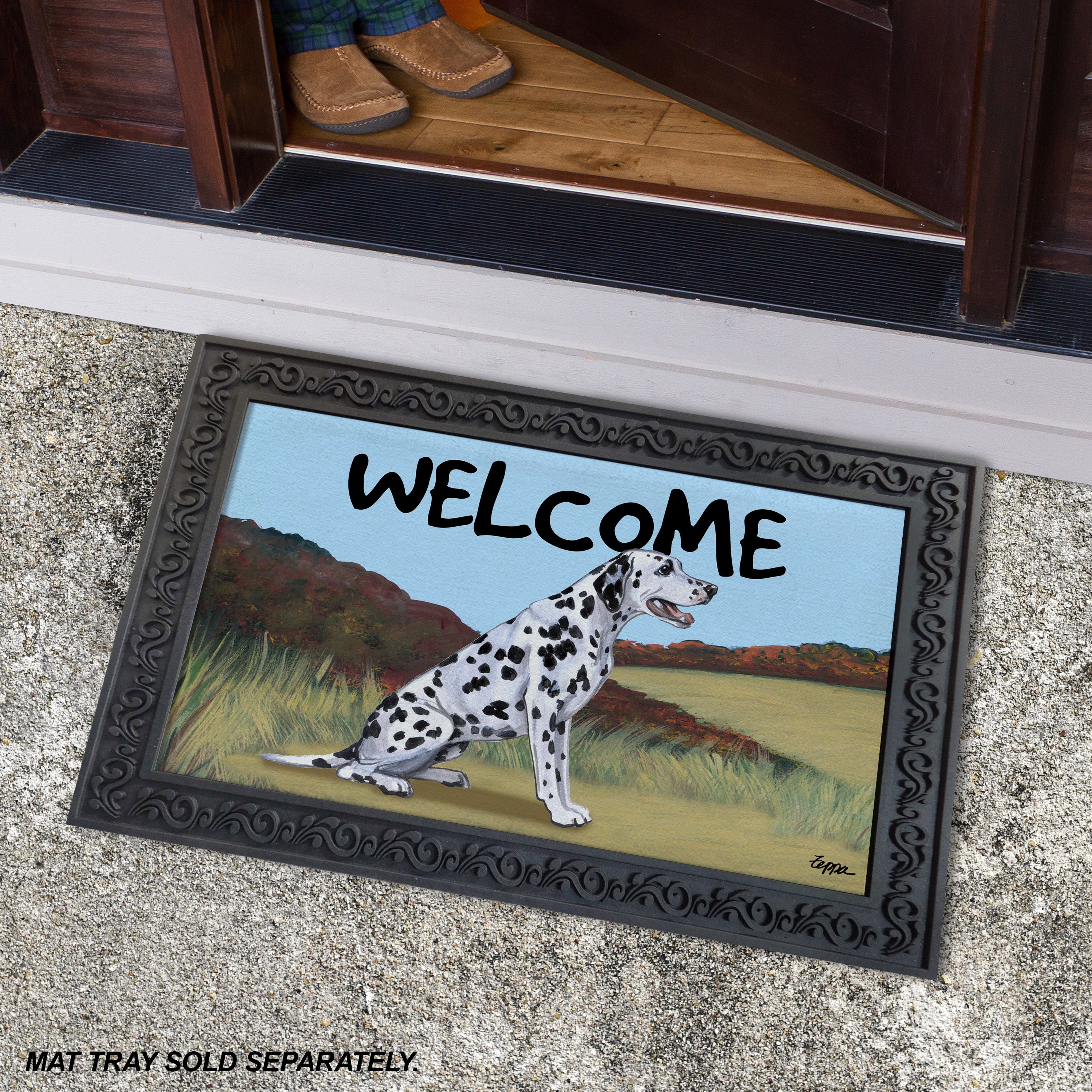 Dalmatian Welcome Mat