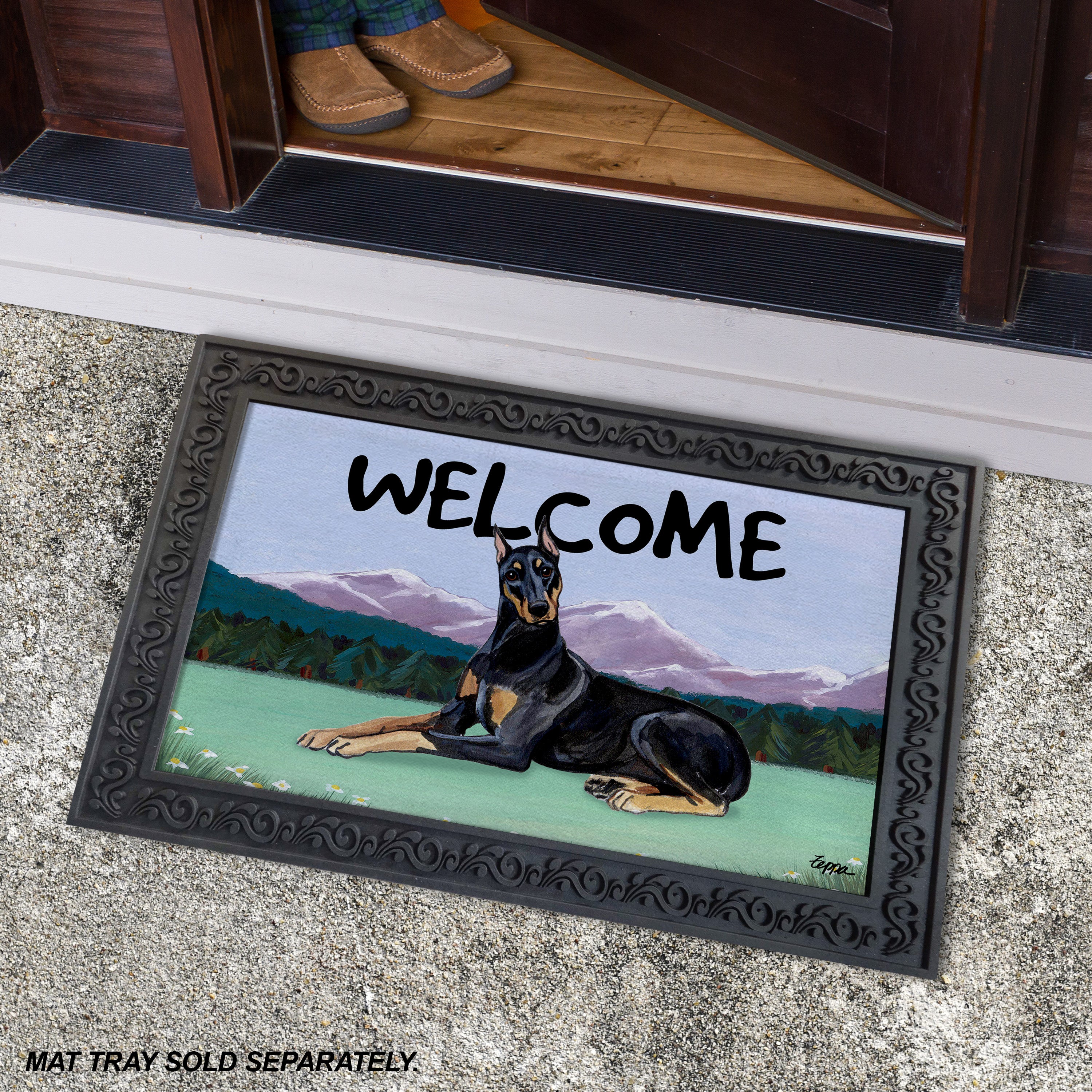 Doberman Pincher Welcome Mat