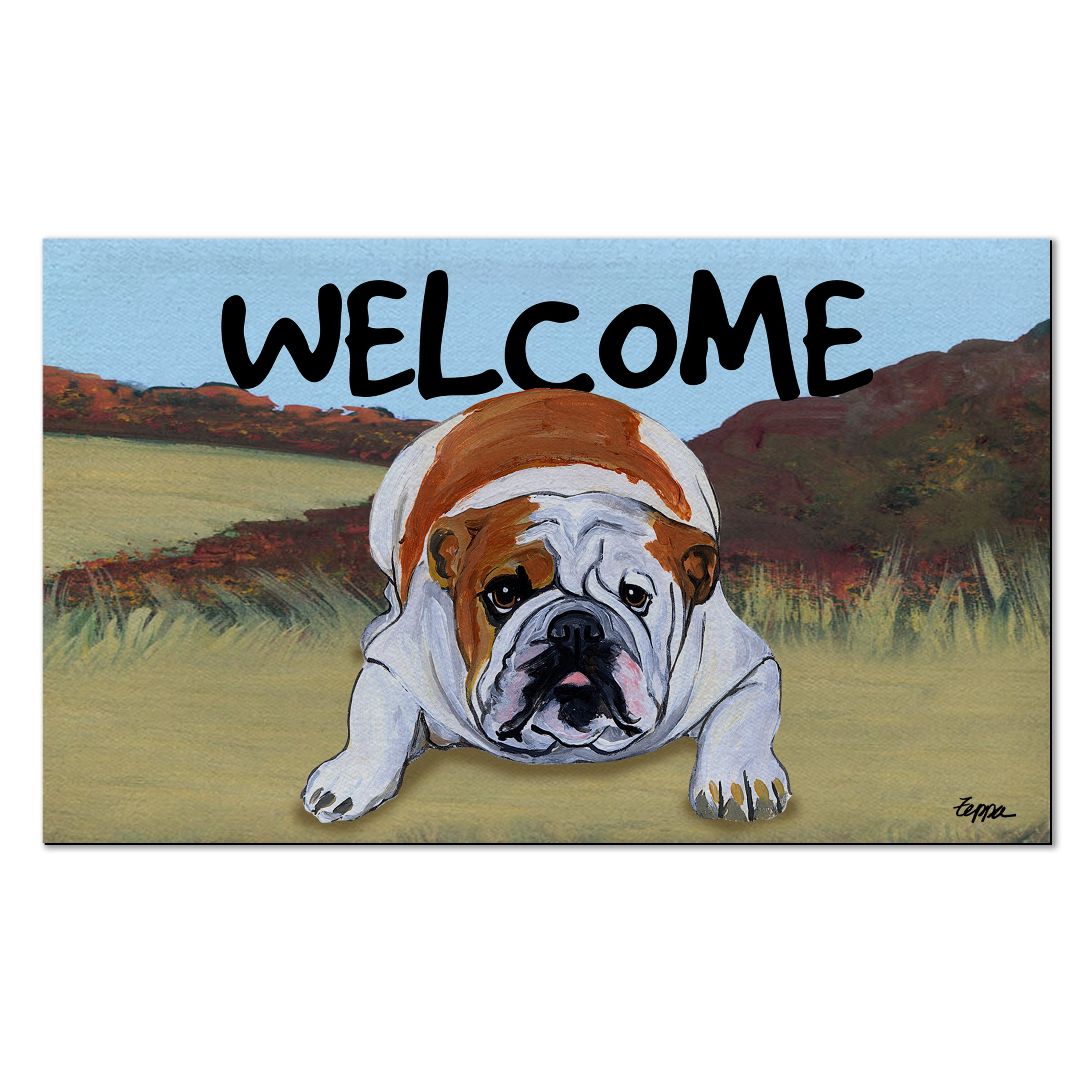 English Bulldog Welcome Mat