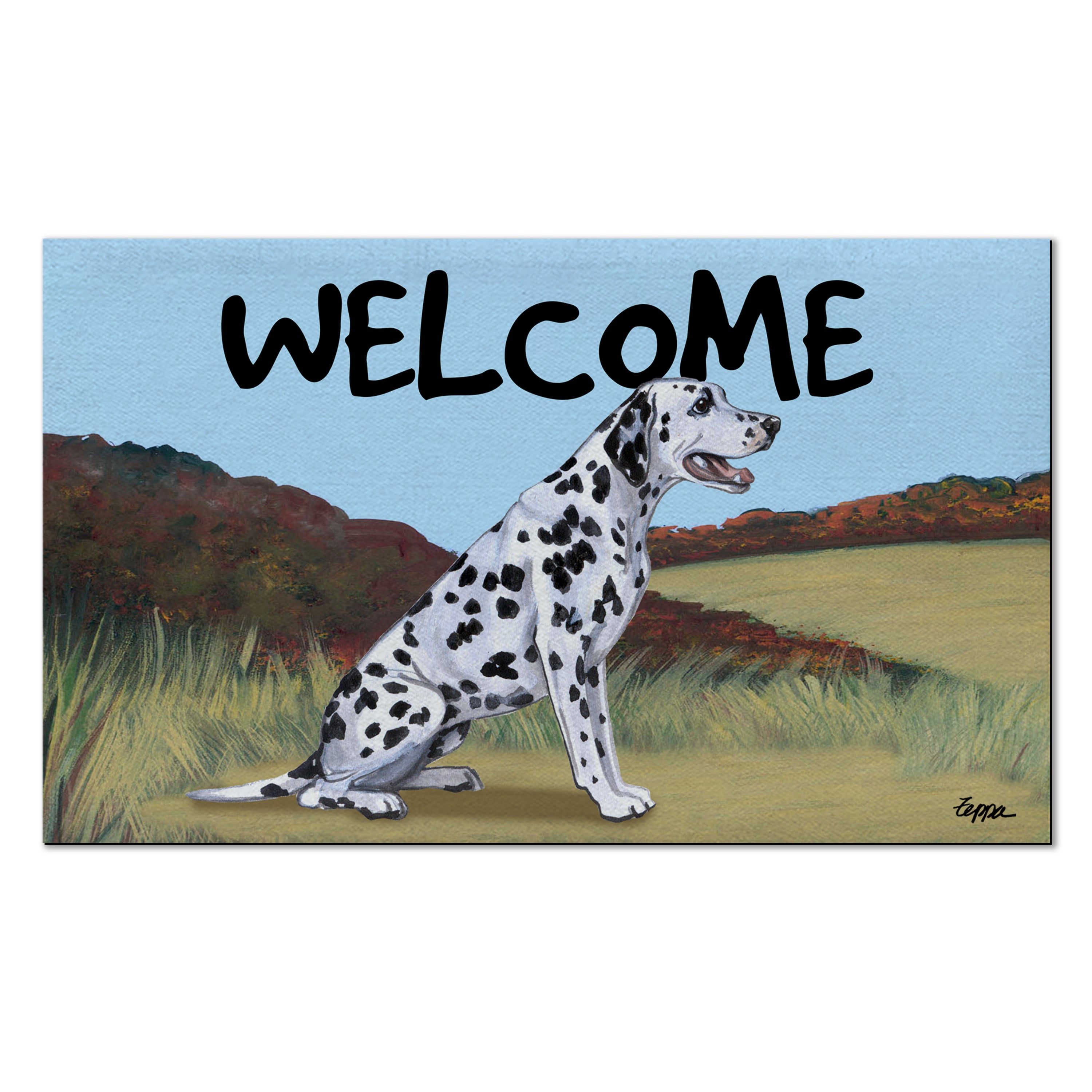 Dalmatian Welcome Mat