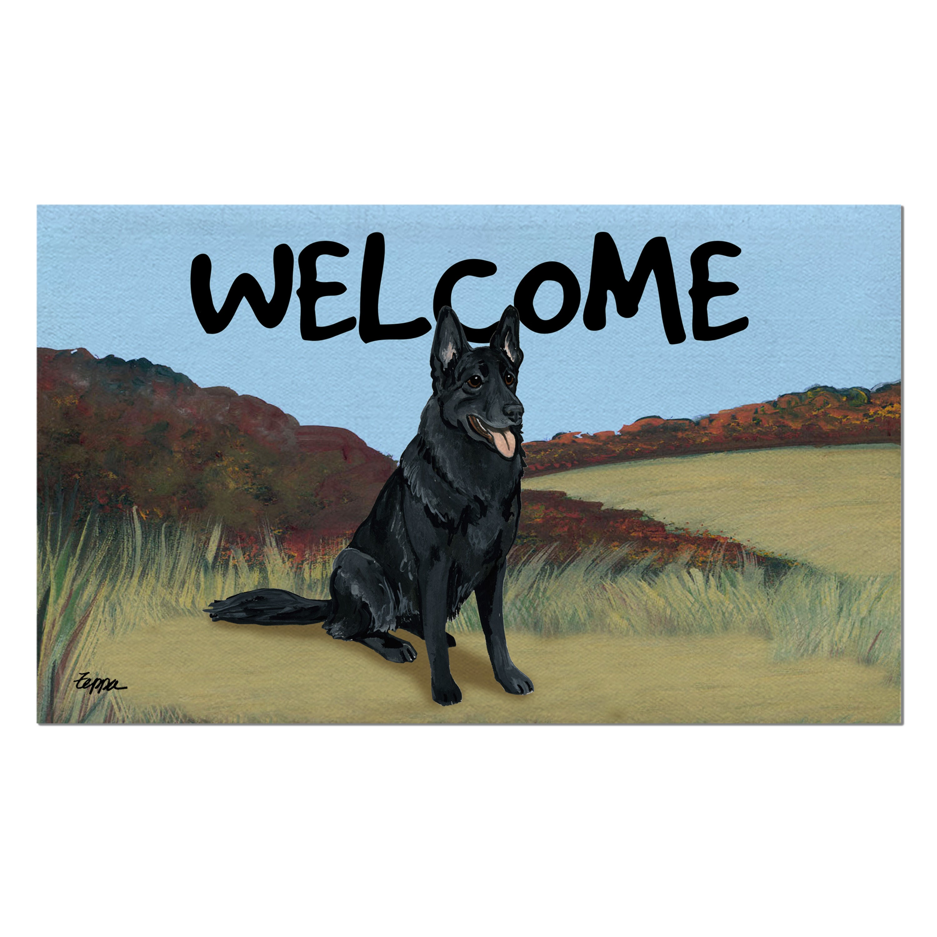 German Shepherd Welcome Mat
