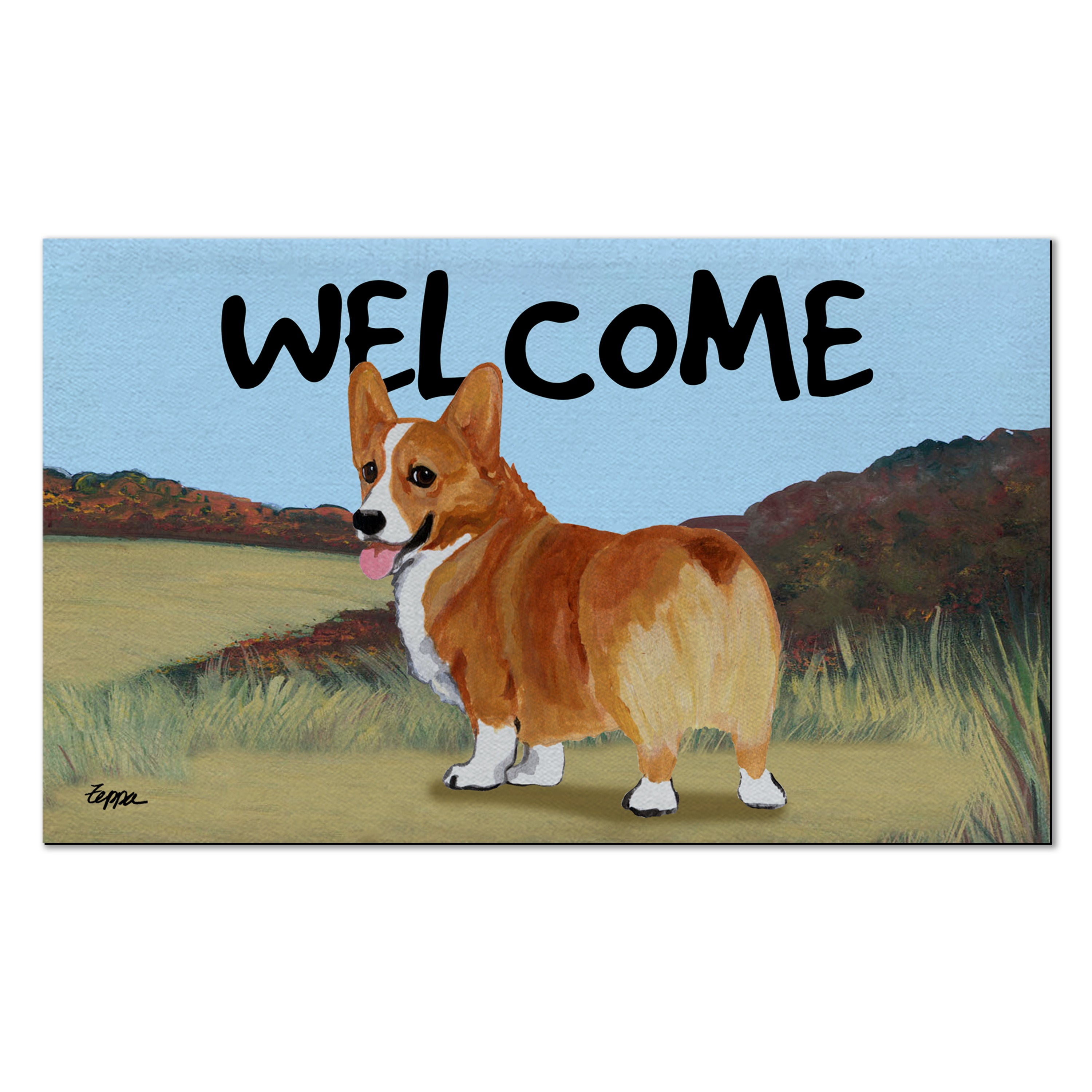 Welsh Corgi Pembroke Welcome Mat