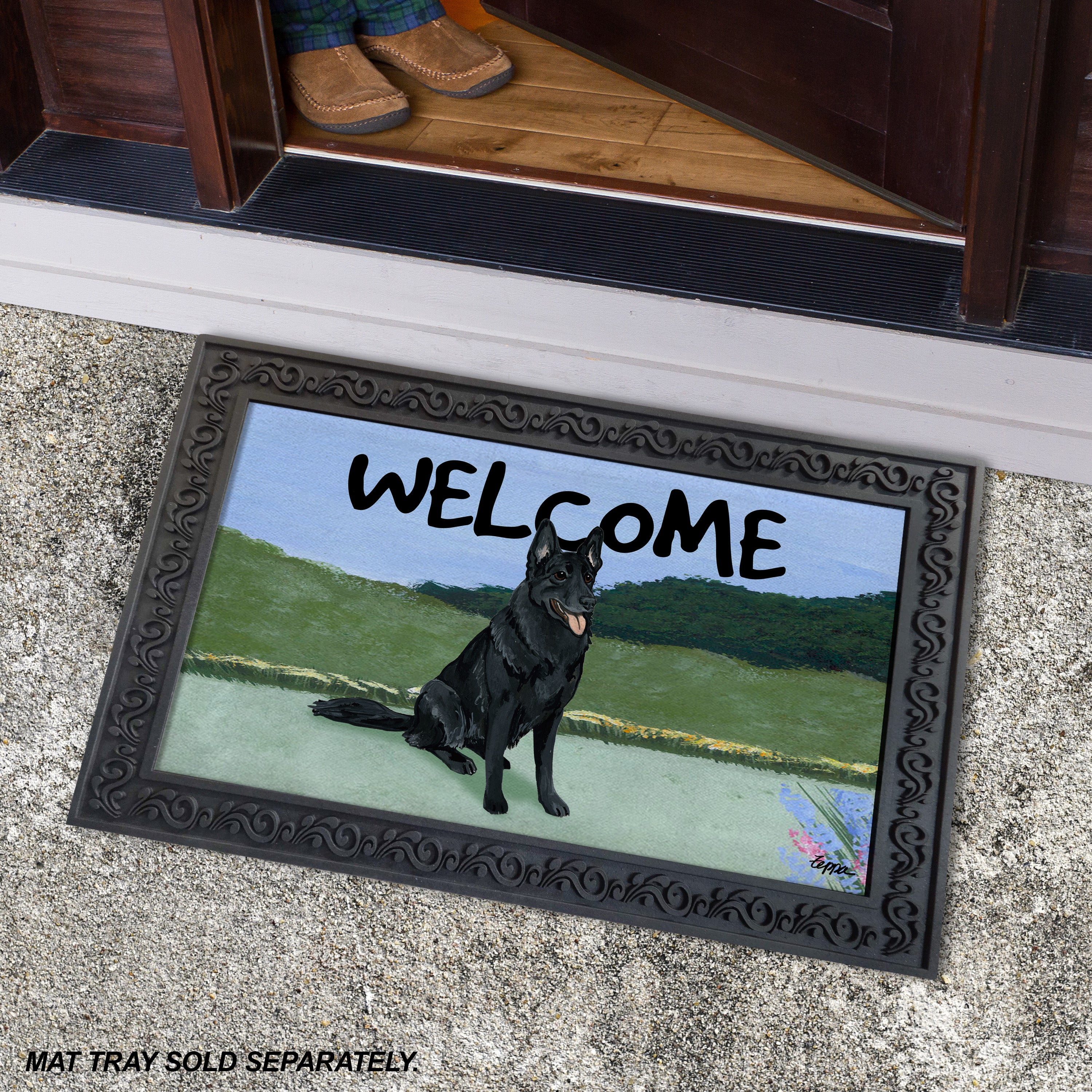 German Shepherd Welcome Mat