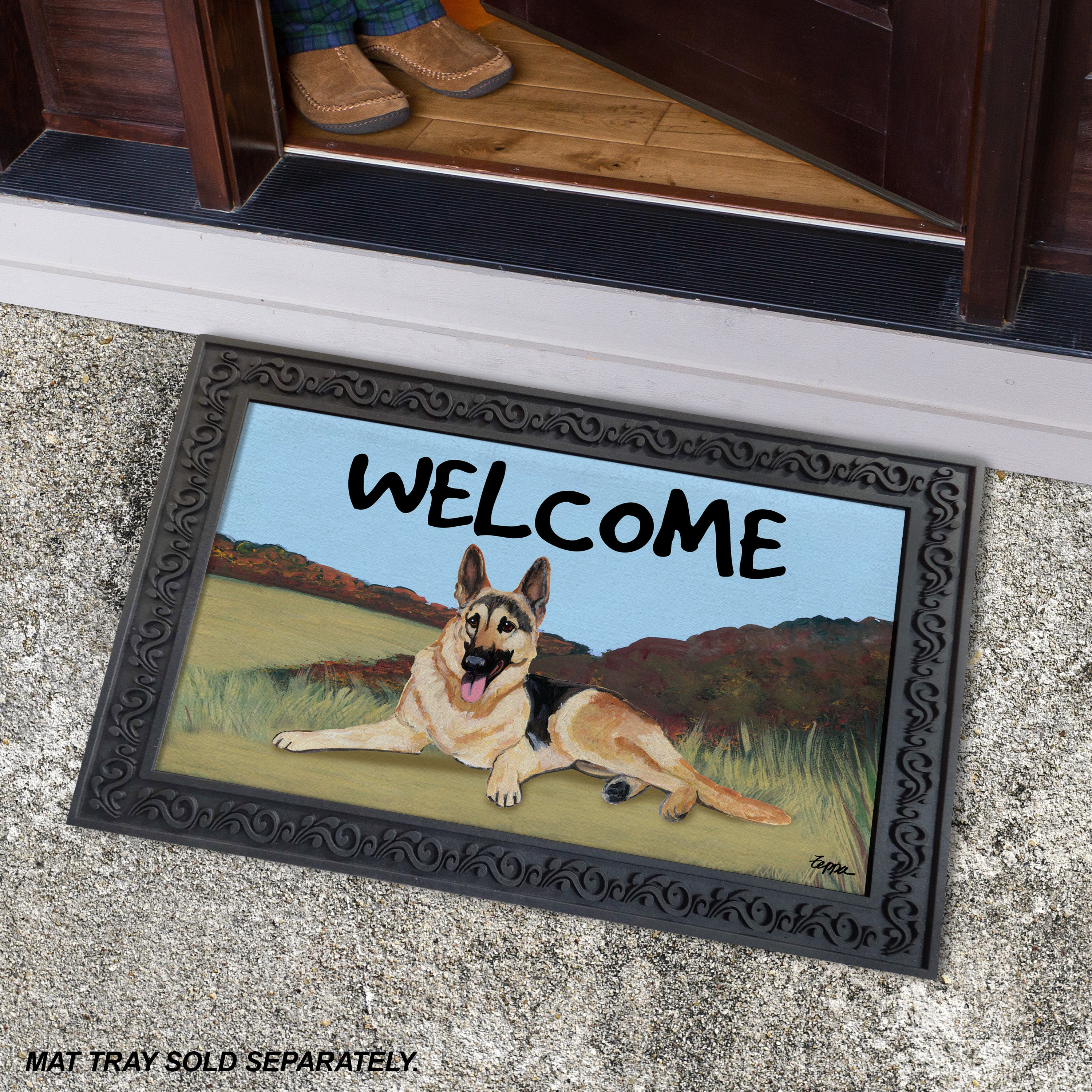 German Shepherd Welcome Mat