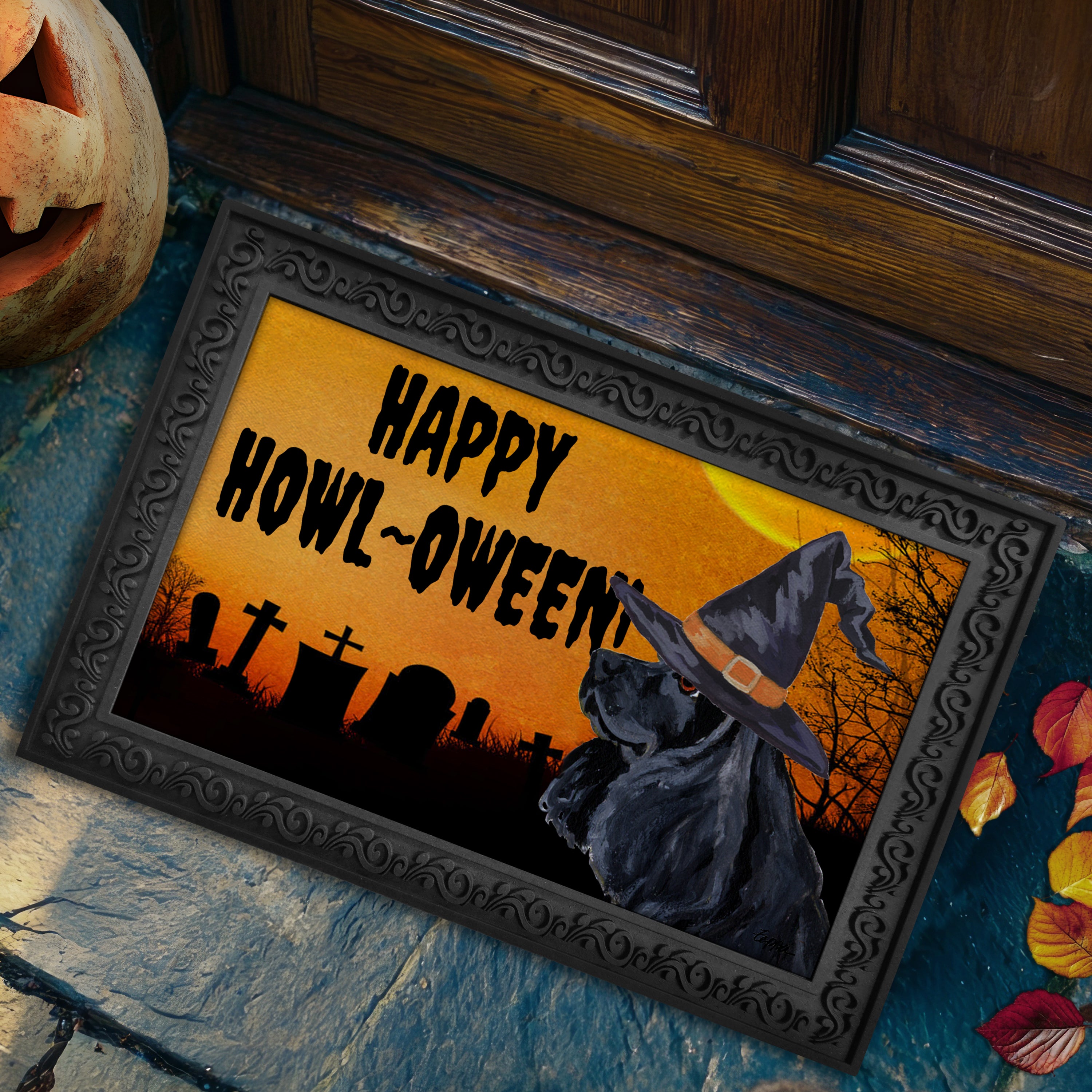 American Cocker Spaniel Halloween Welcome Mat