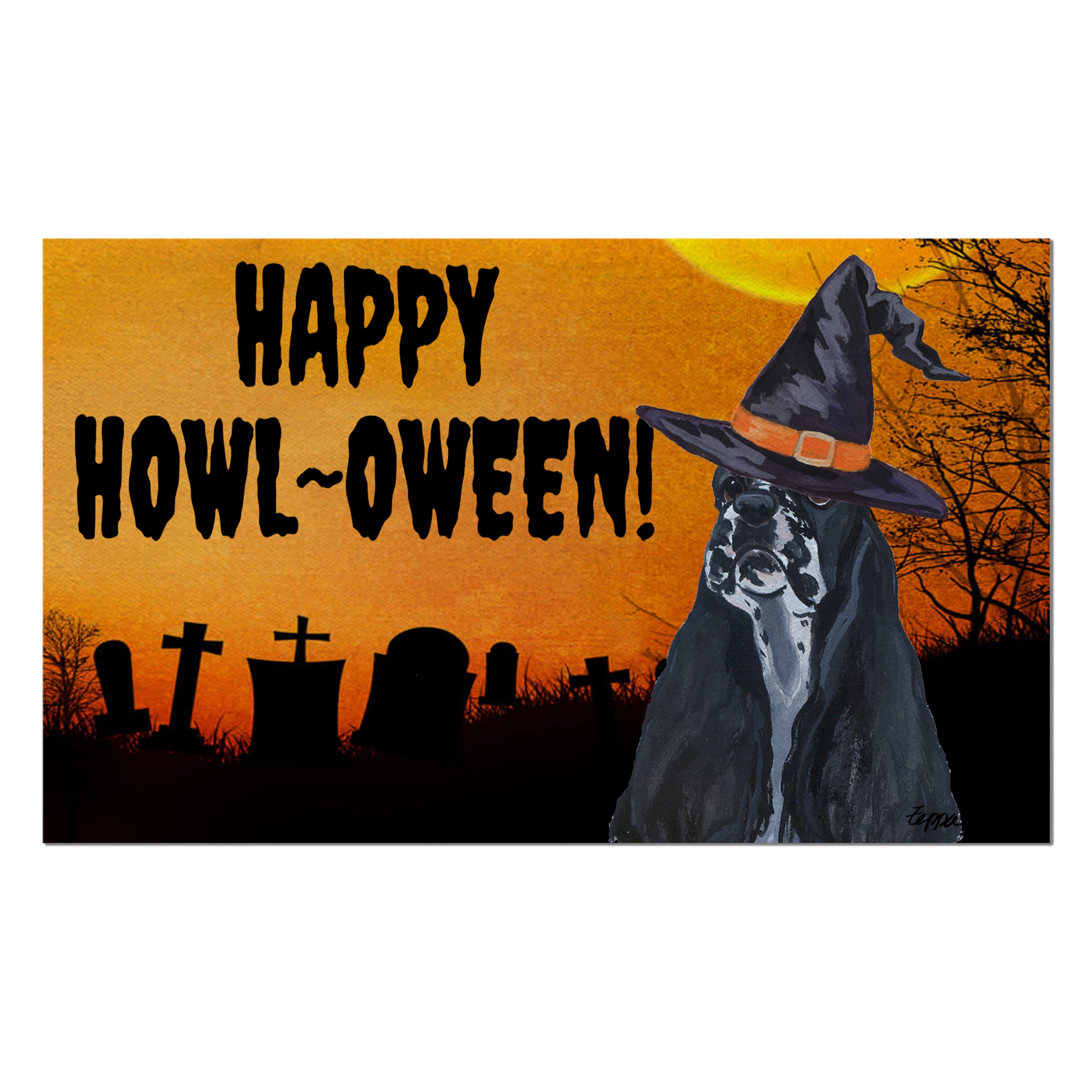 American Cocker Spaniel Halloween Welcome Mat