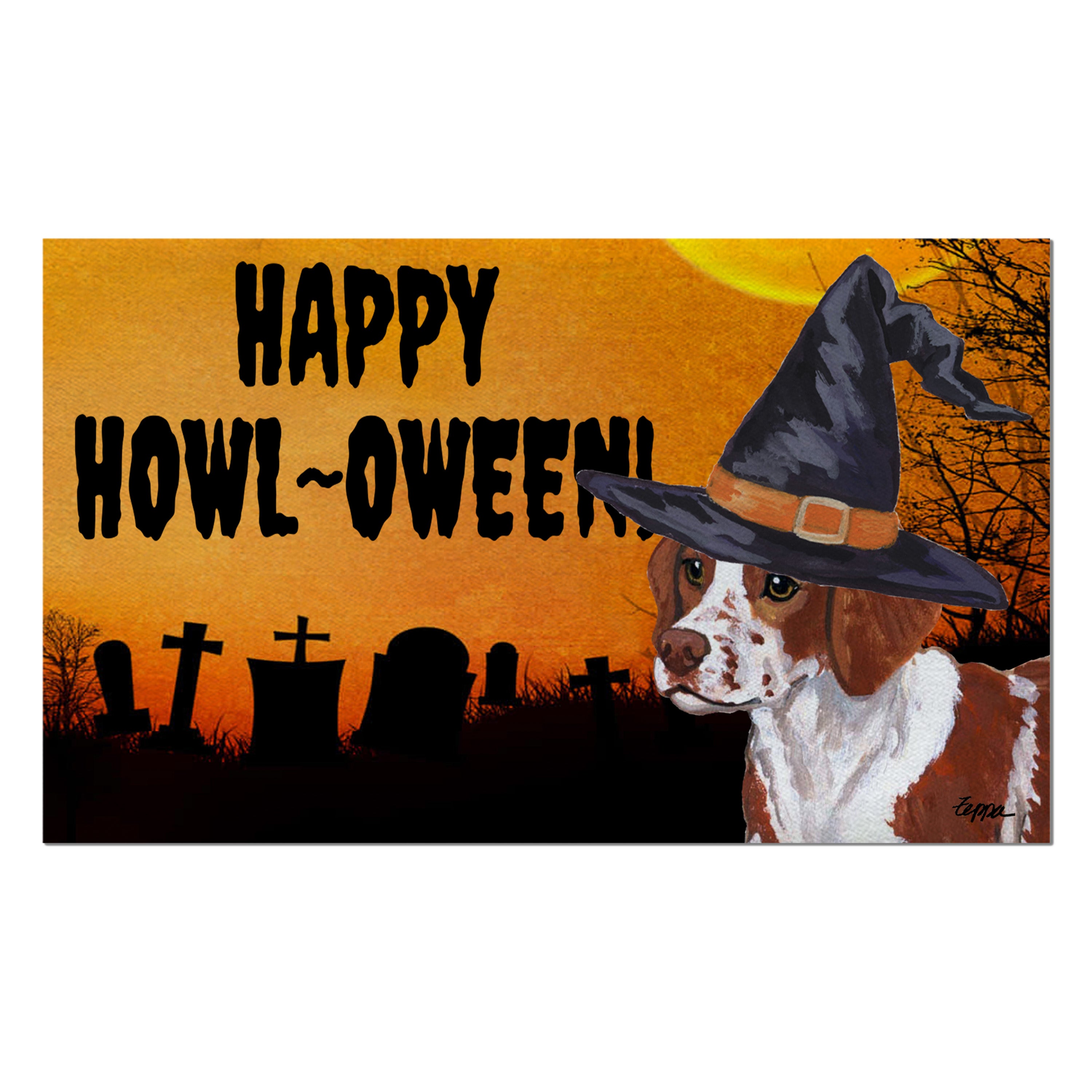 Brittany Halloween Welcome Mat