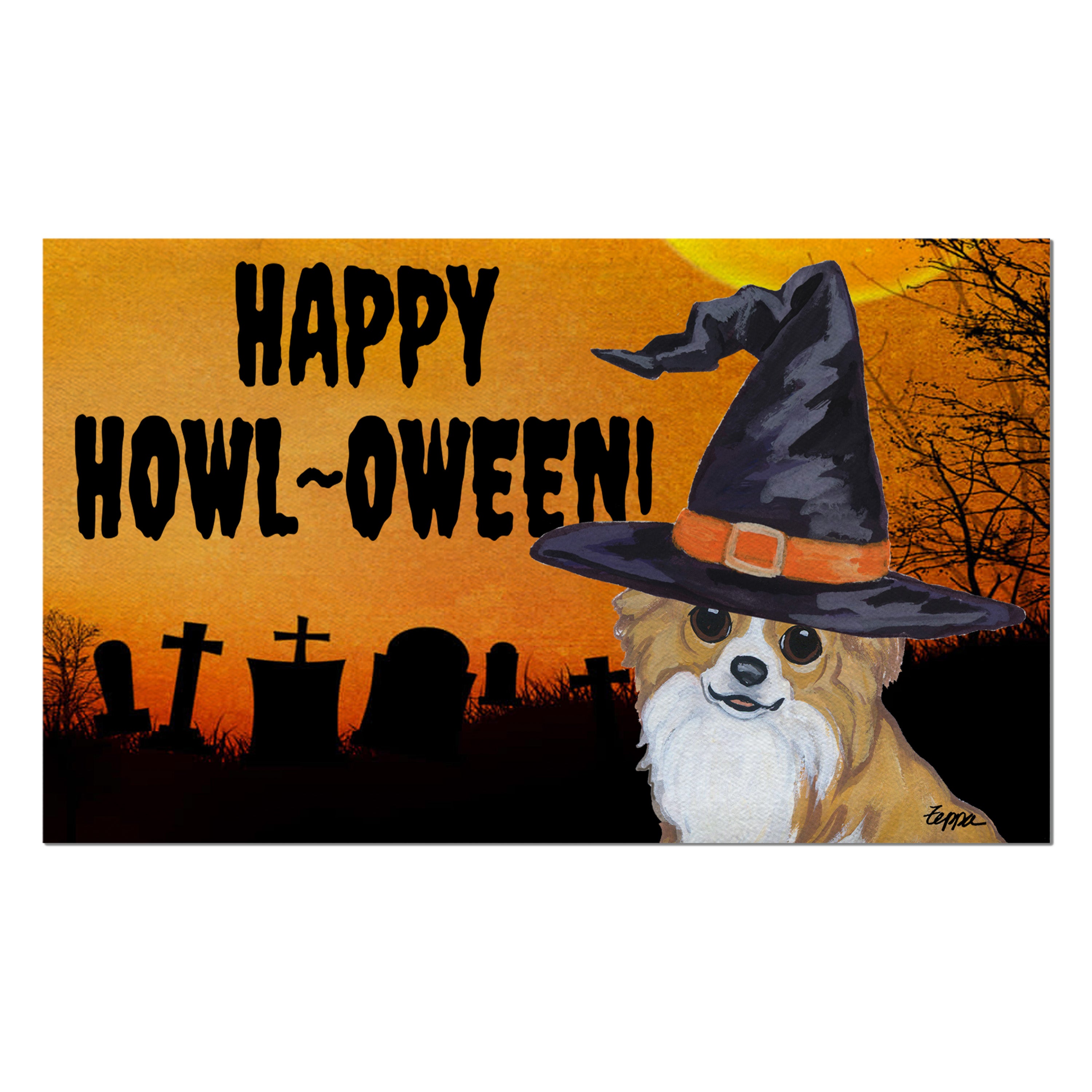 Chihuahua Halloween Welcome Mat