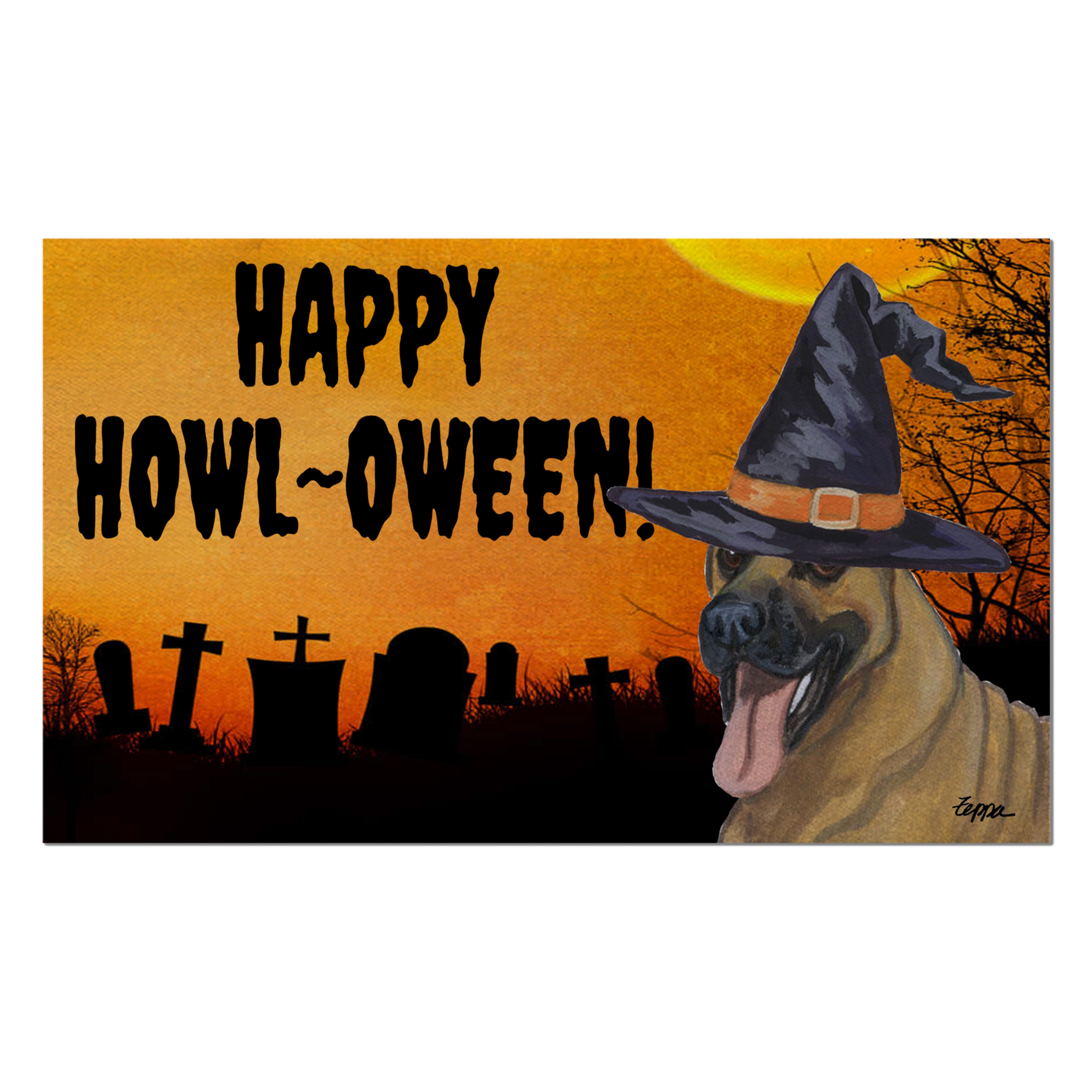 Great Dane Halloween Welcome Mat