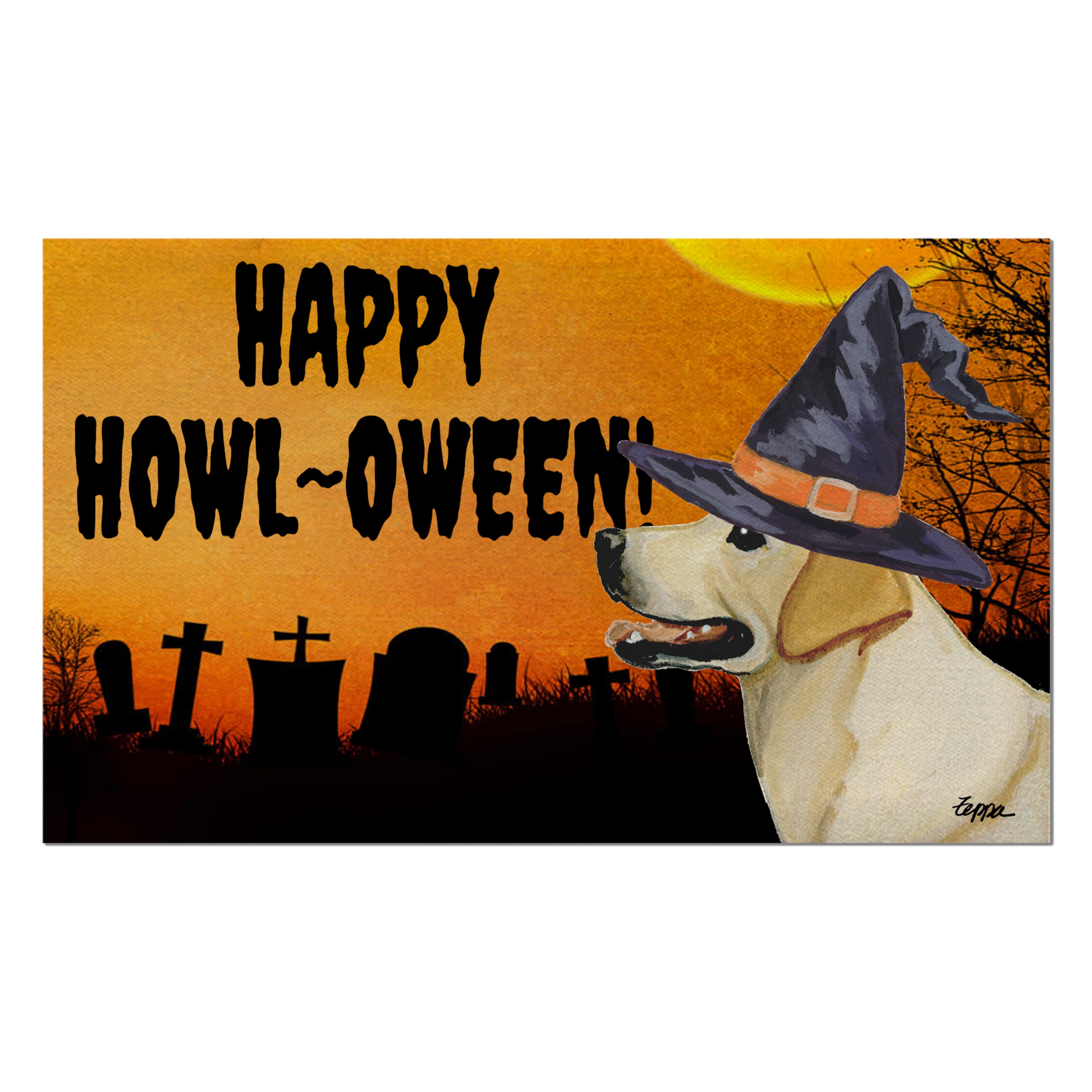 Labrador Retriever Halloween Welcome Mat