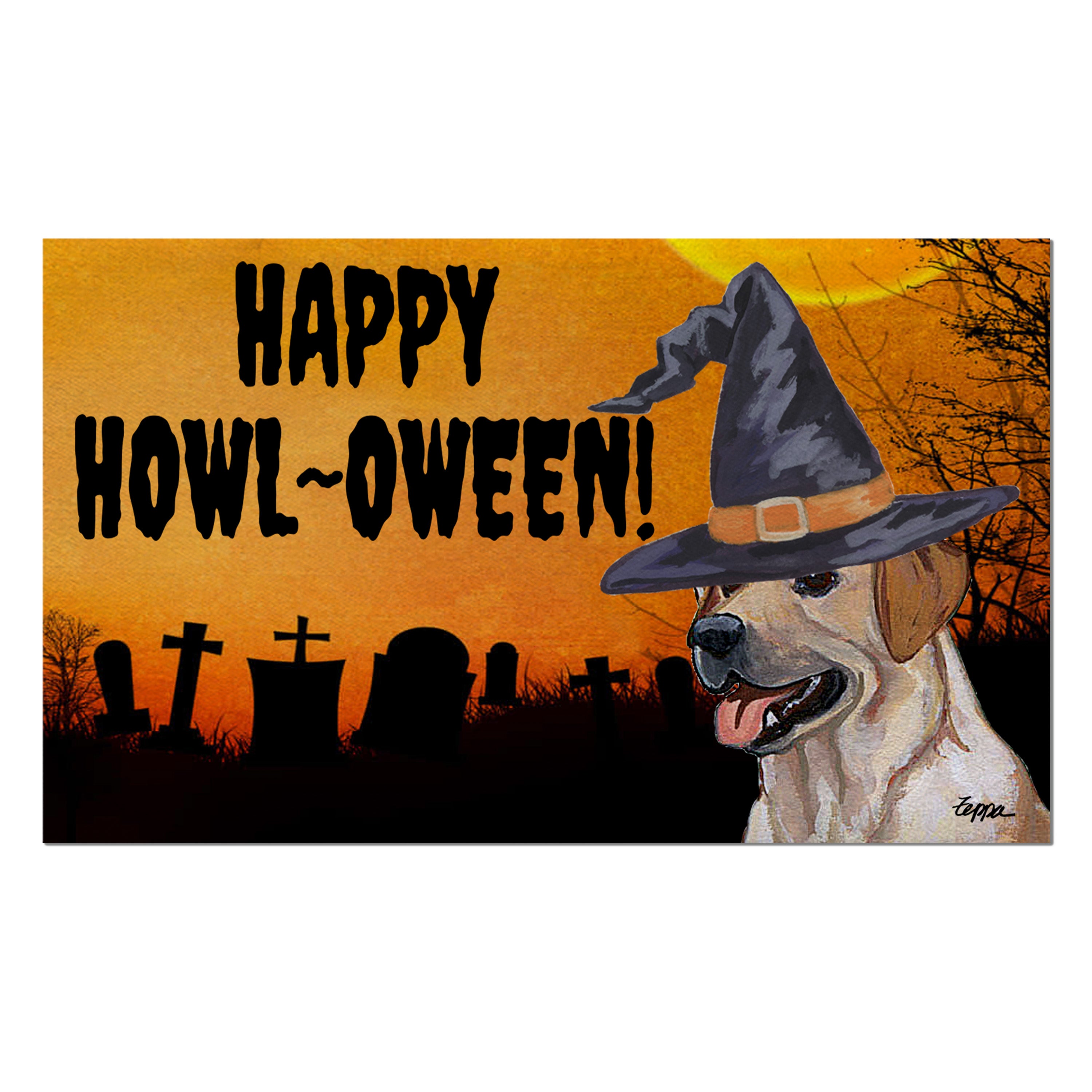 Labrador Retriever Halloween Welcome Mat