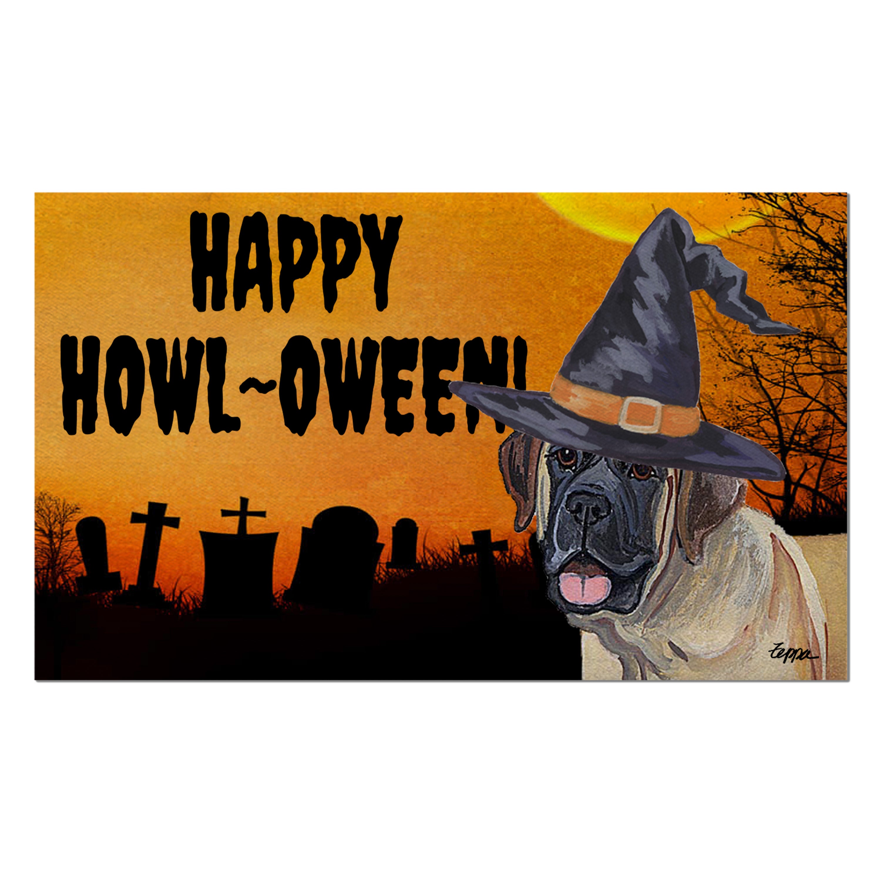 Mastiff Halloween Welcome Mat