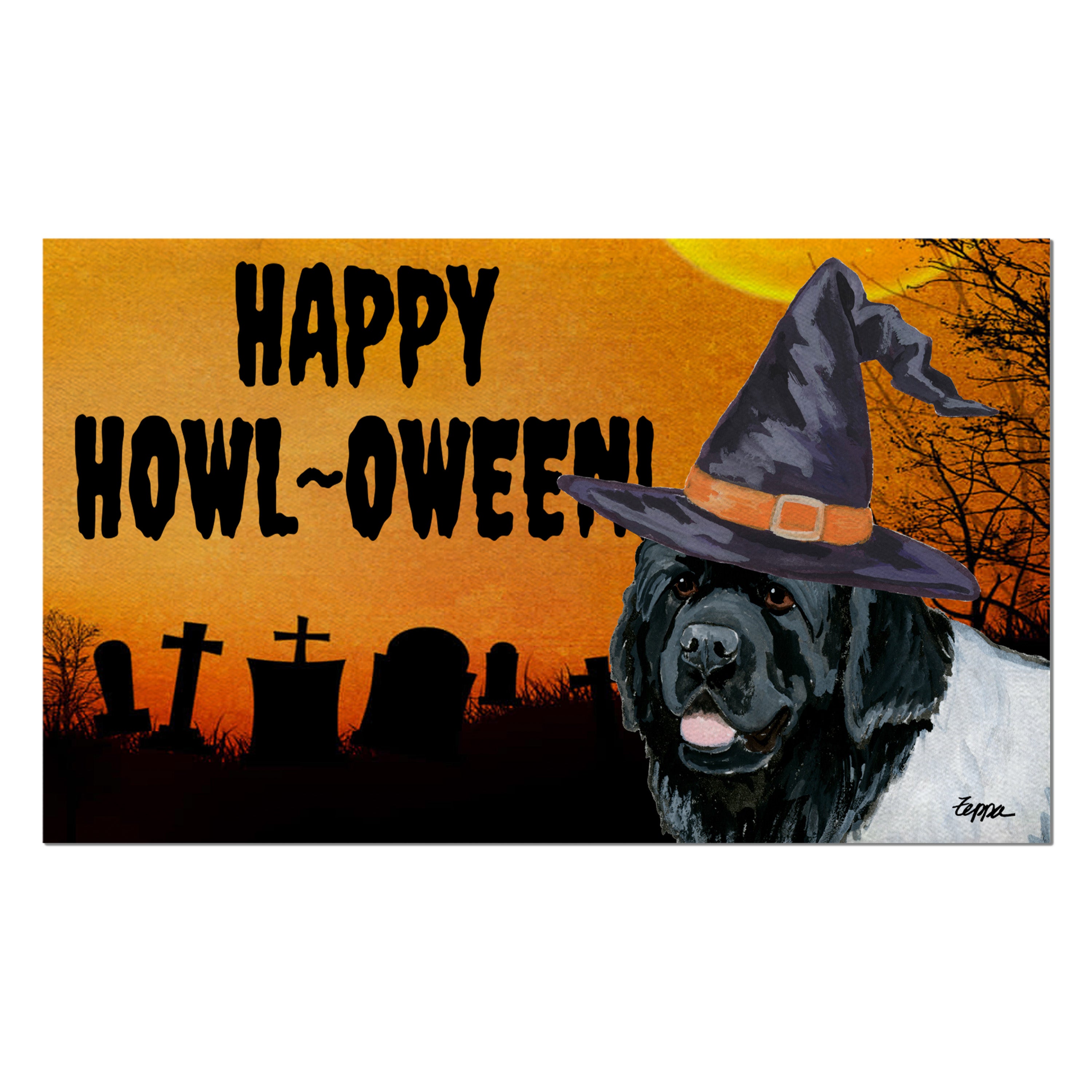 Newfoundland Halloween Welcome Mat
