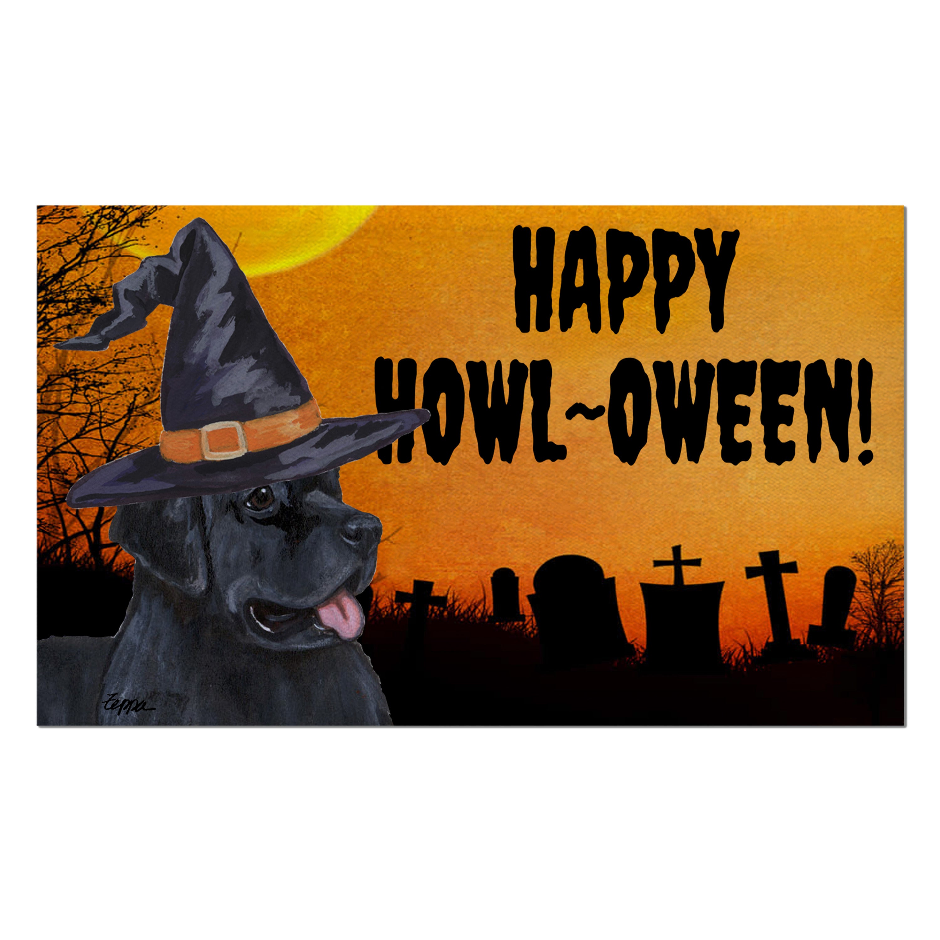 Newfoundland Halloween Welcome Mat