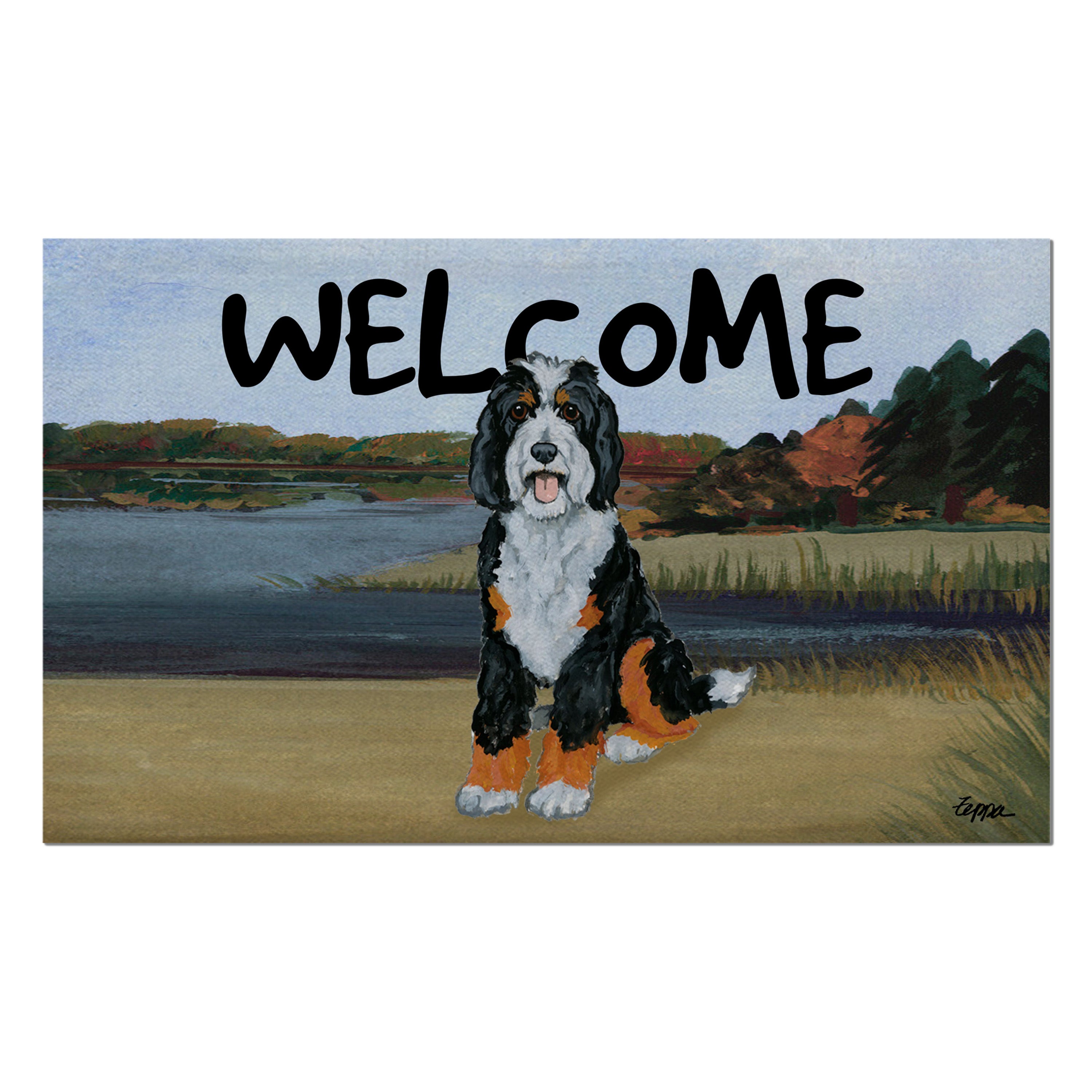 Bernedoodle Welcome Mat