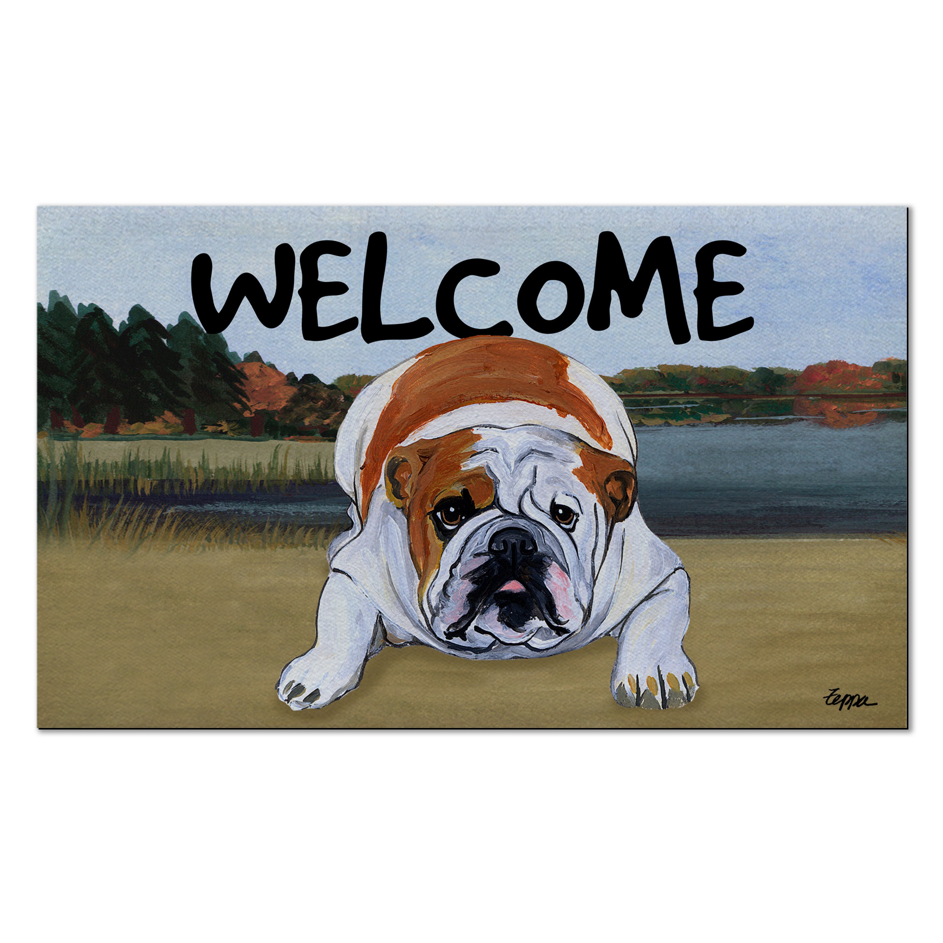 English Bulldog Welcome Mat