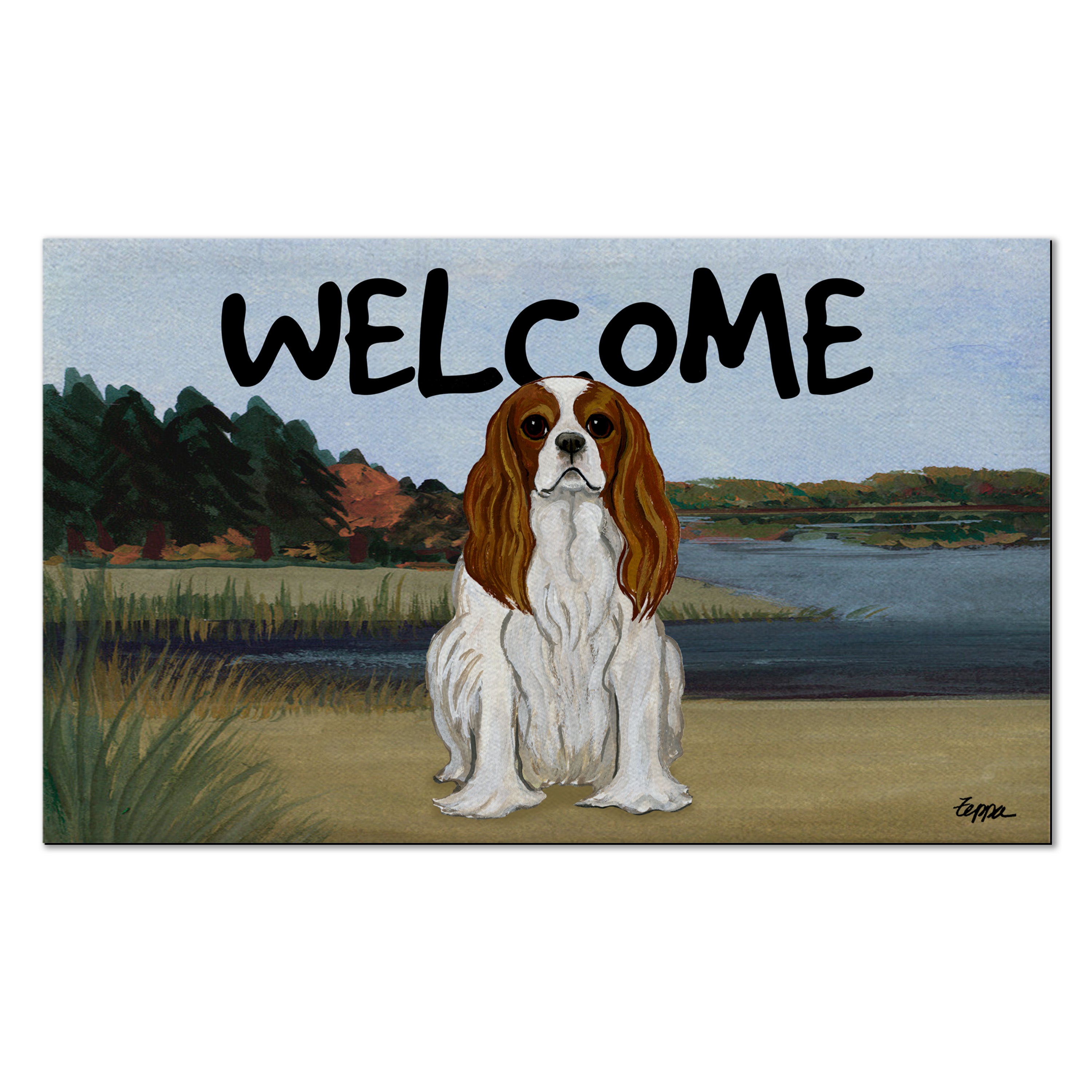 Cavalier King Charles Spaniel Welcome Mat