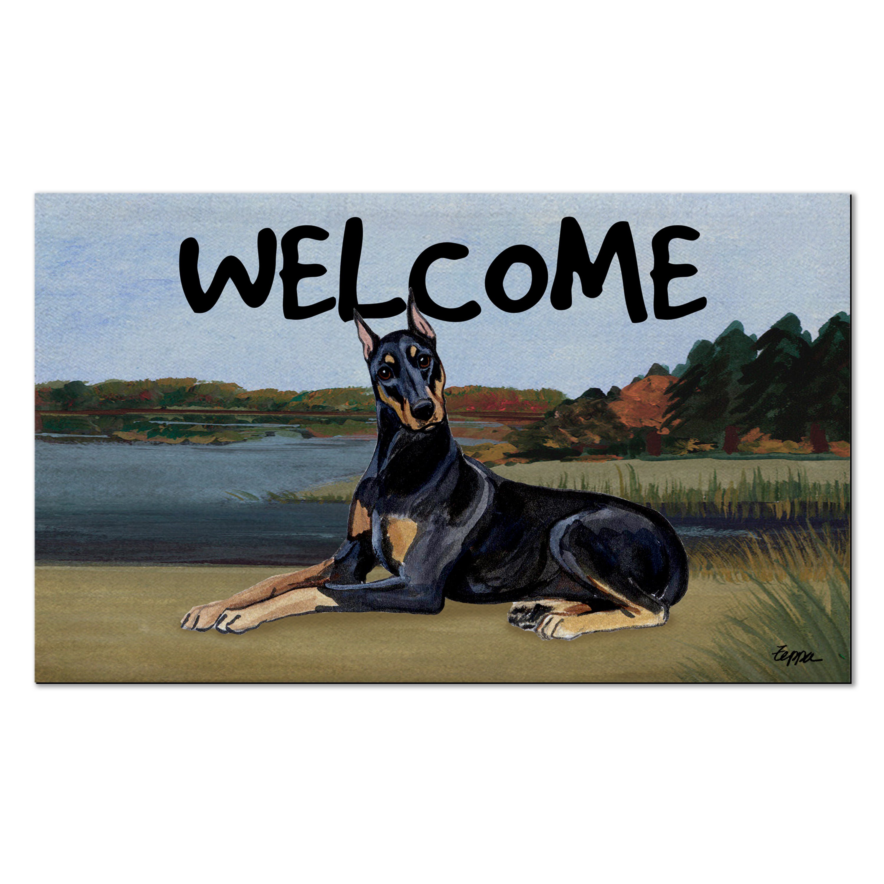 Doberman Pincher Welcome Mat