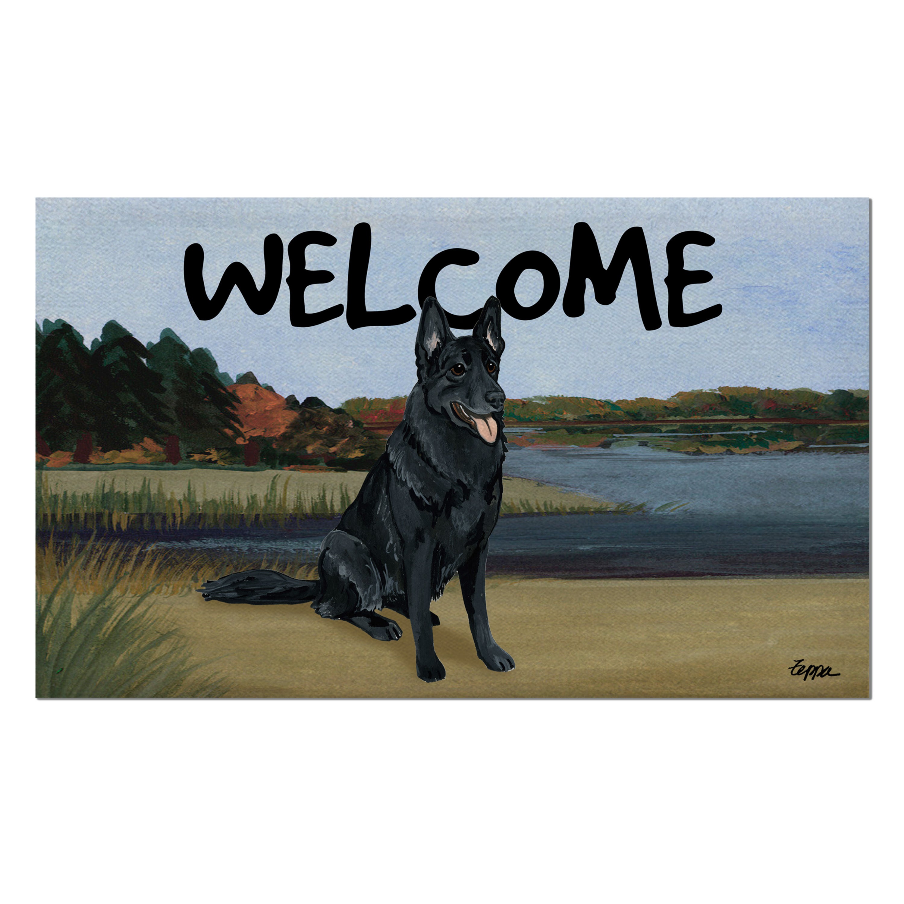 German Shepherd Welcome Mat