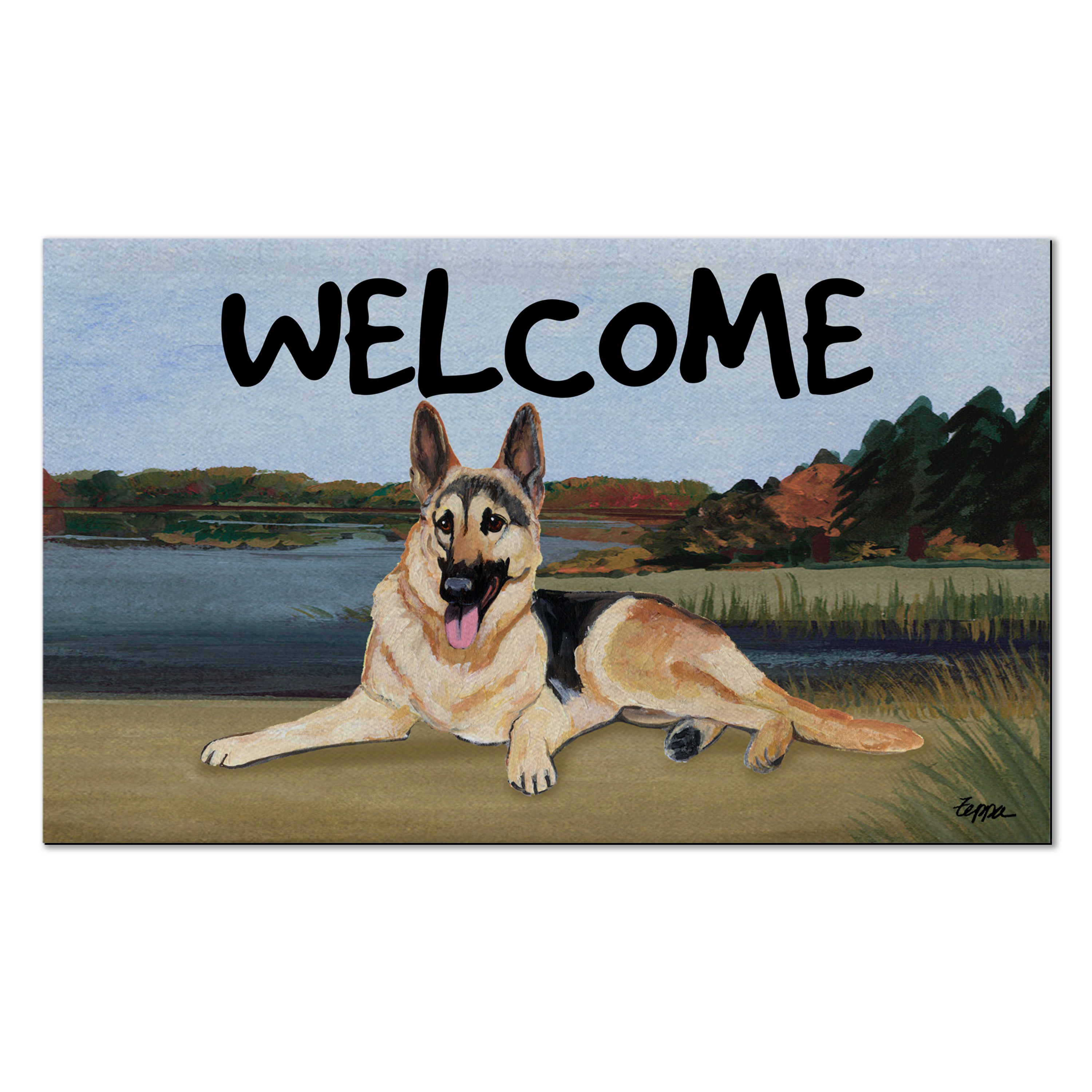 German Shepherd Welcome Mat
