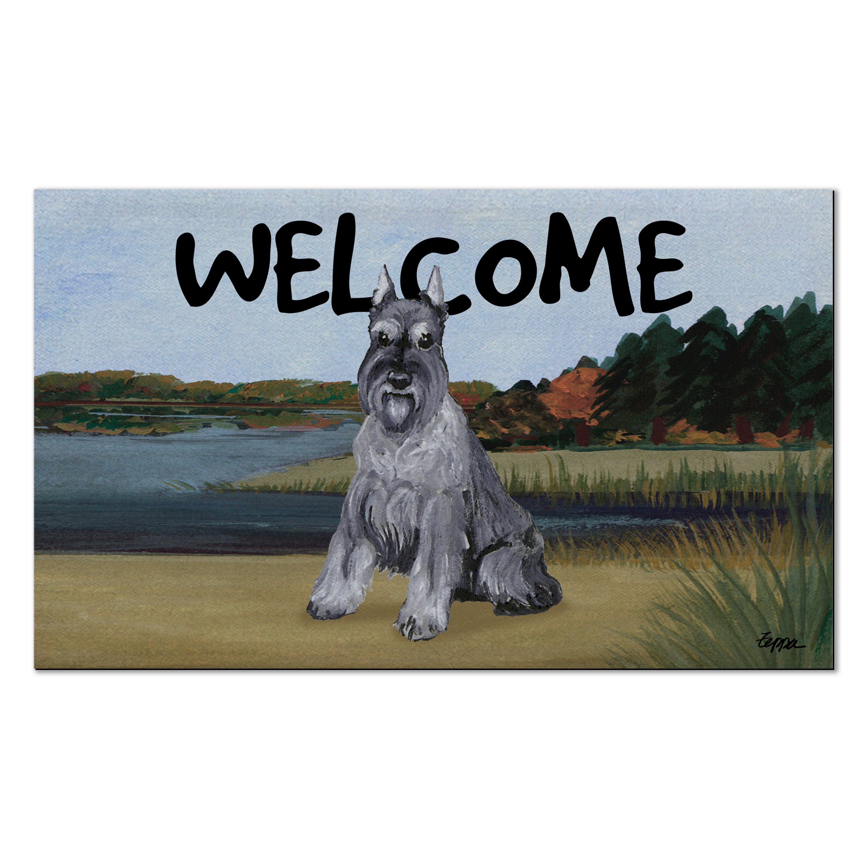 Schnauzer Miniature Welcome Mat