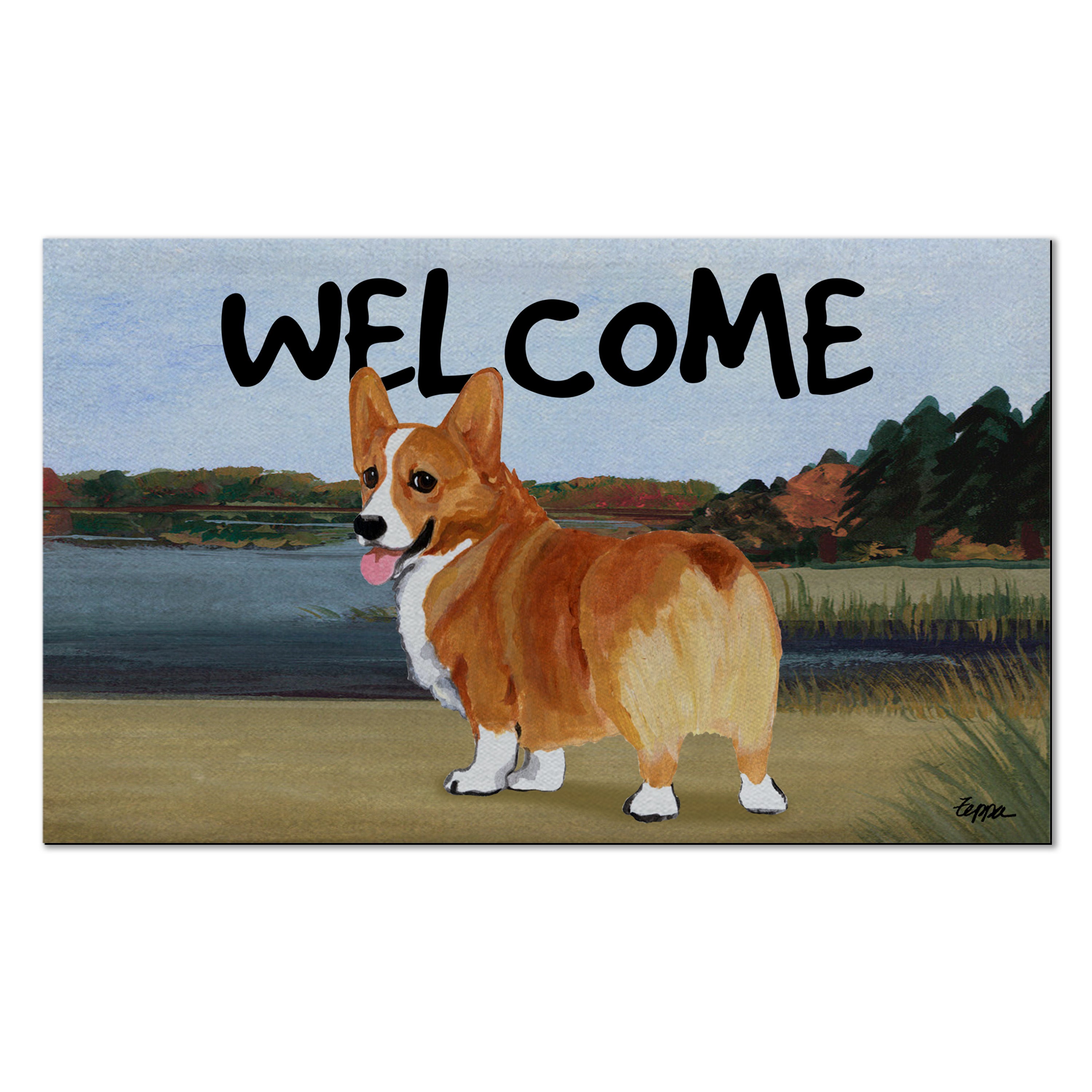 Welsh Corgi Pembroke Welcome Mat