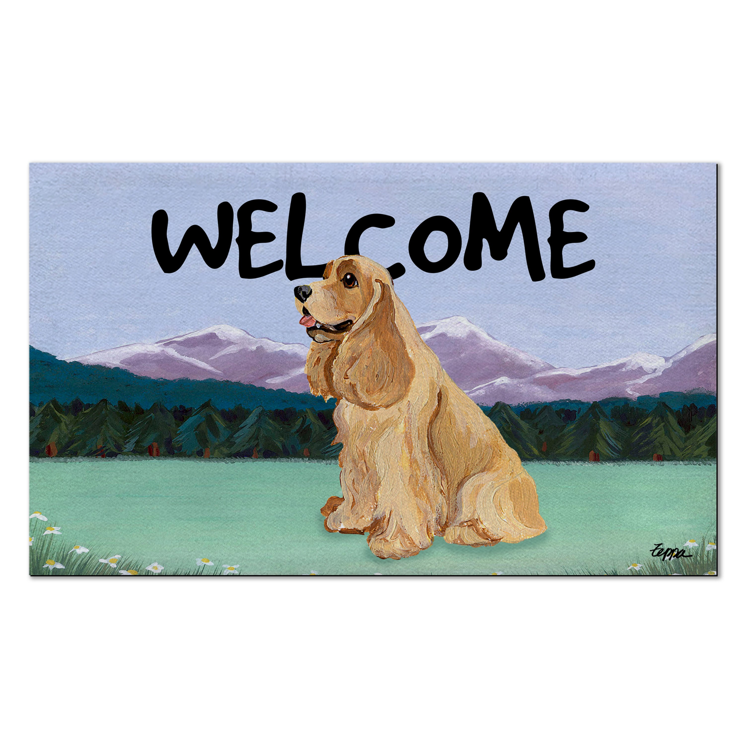 American Cocker Spaniel Welcome Mat