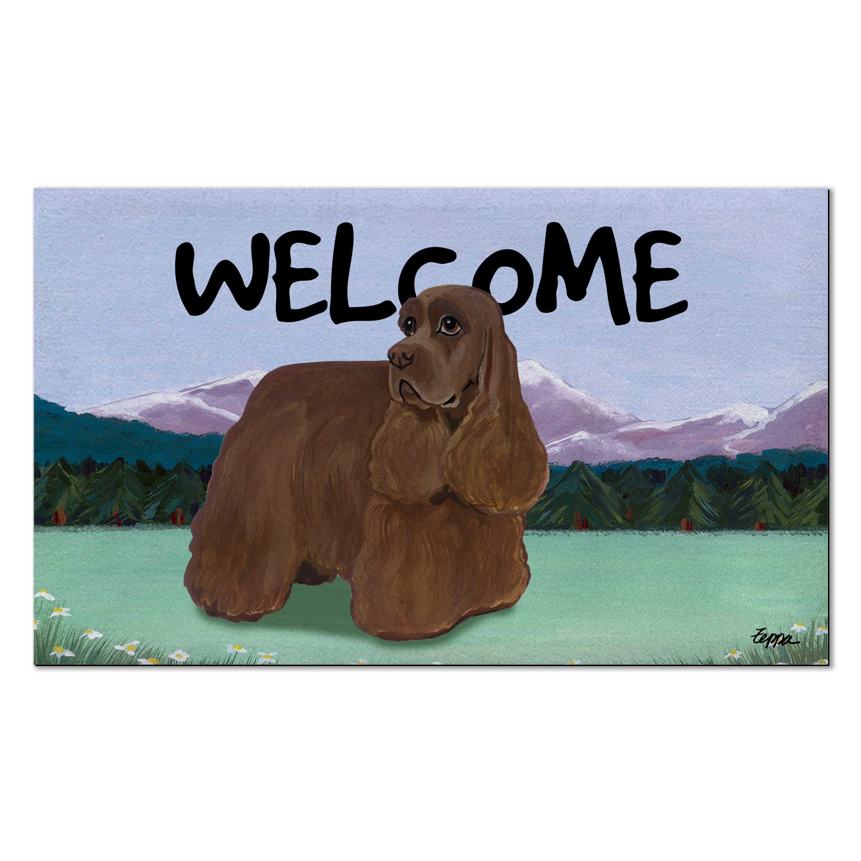 American Cocker Spaniel Welcome Mat