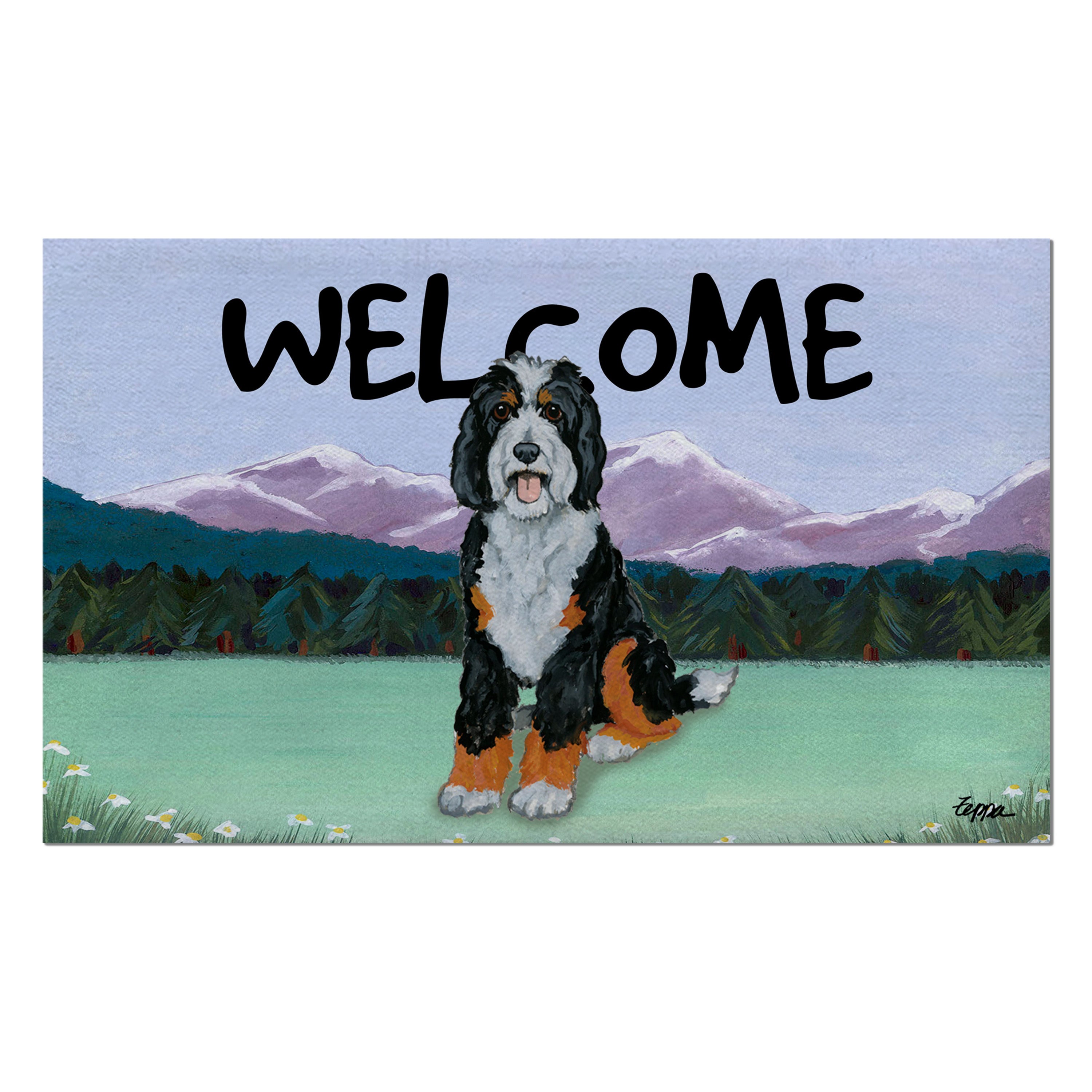 Bernedoodle Welcome Mat