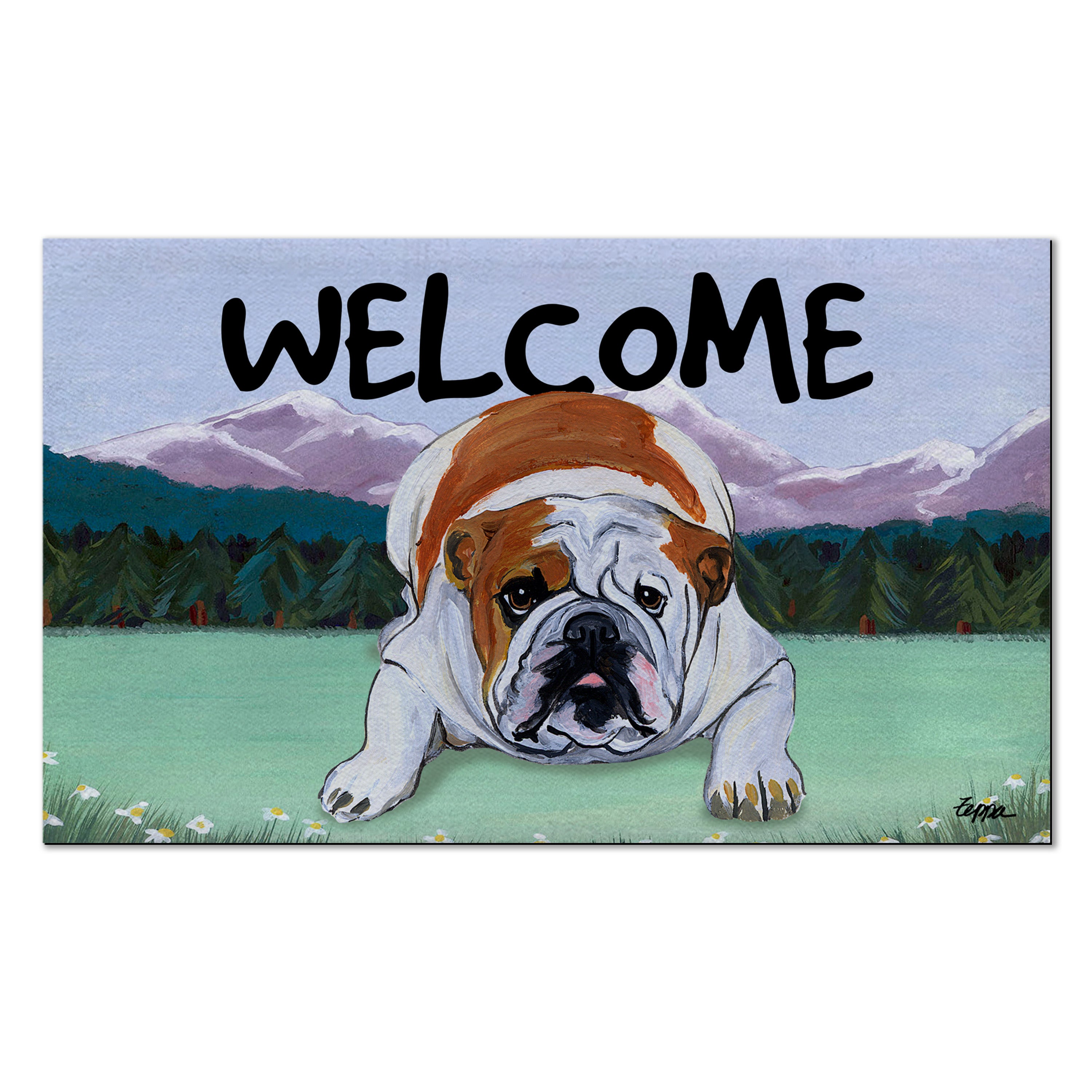 English Bulldog Welcome Mat