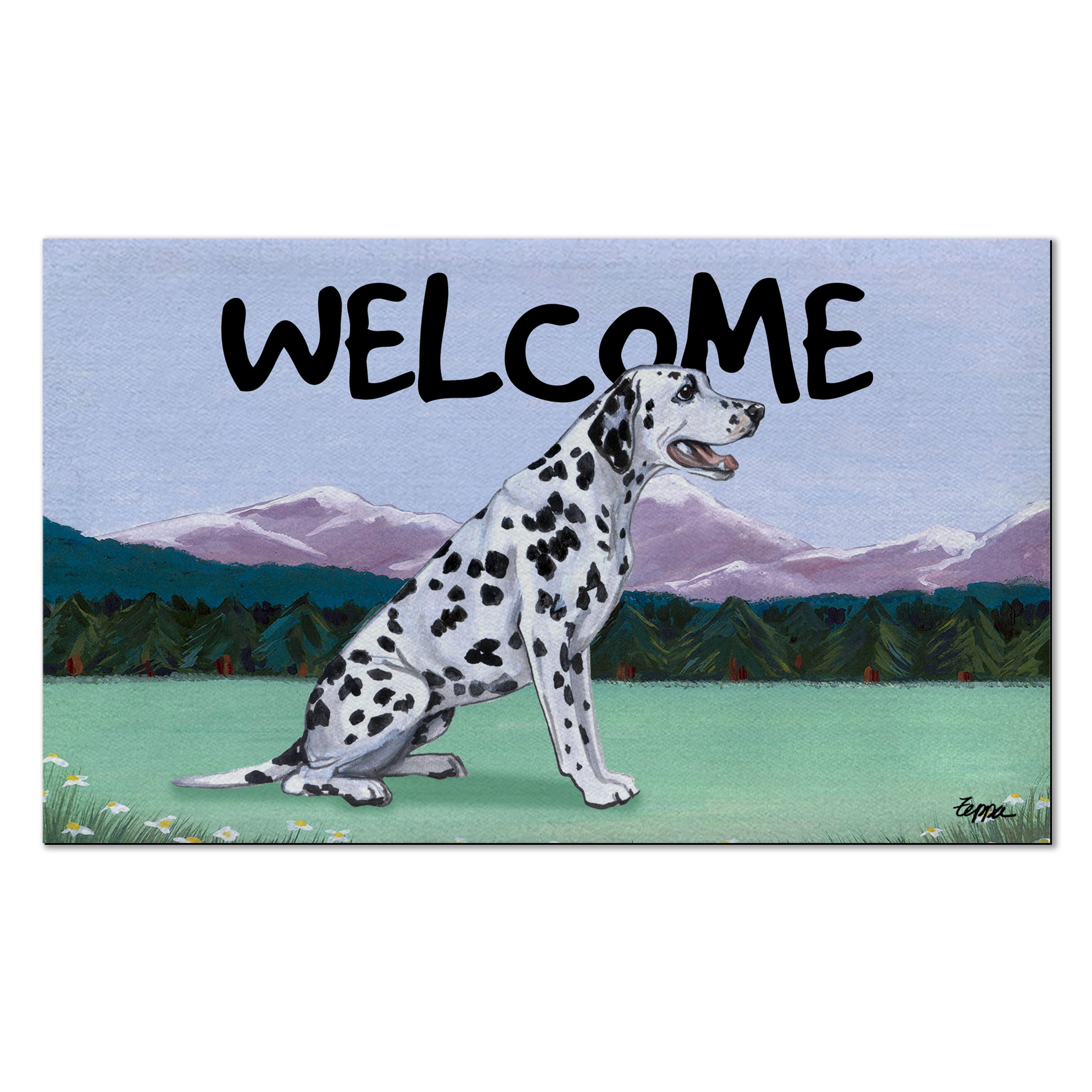 Dalmatian Welcome Mat