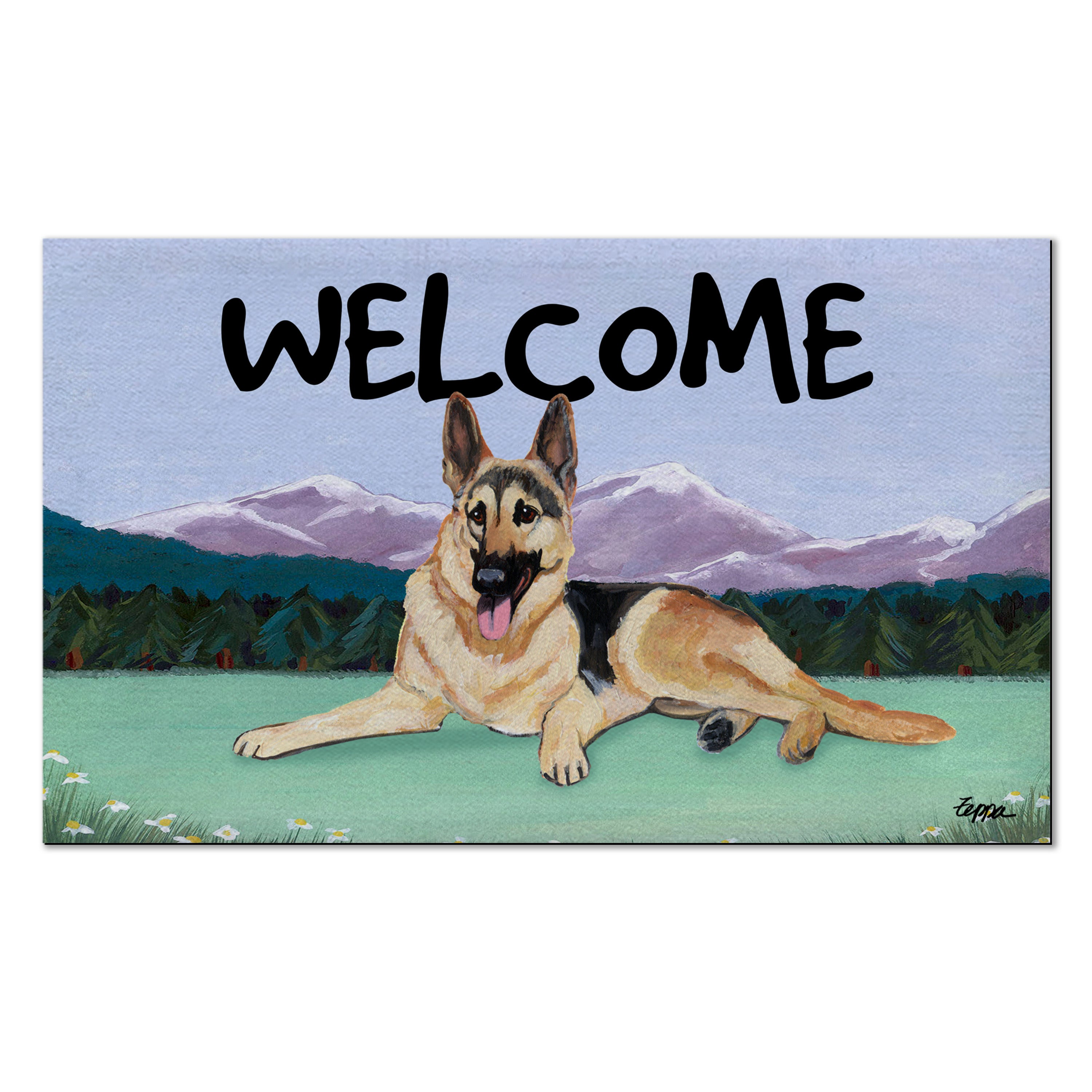 German Shepherd Welcome Mat