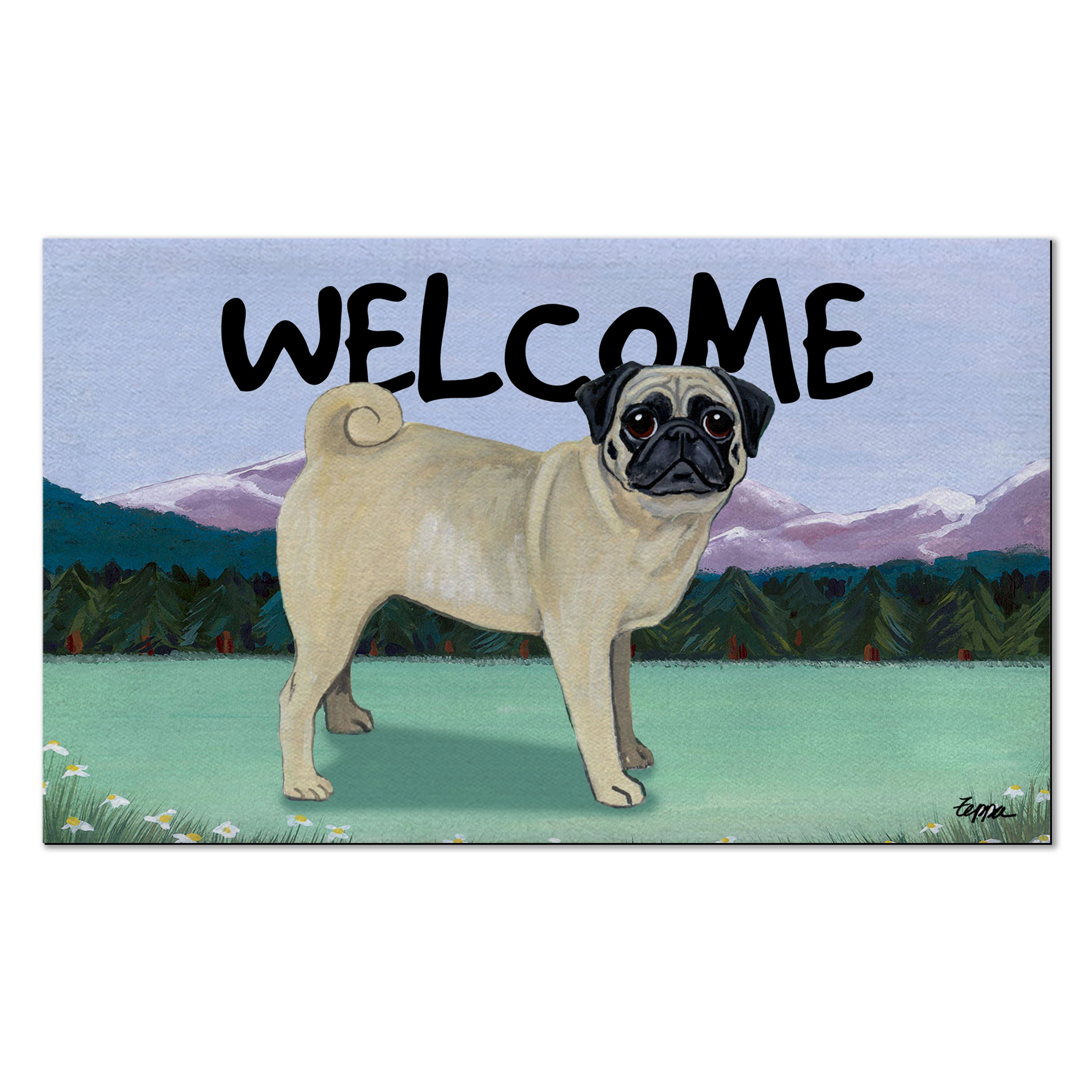 Pug Welcome Mat