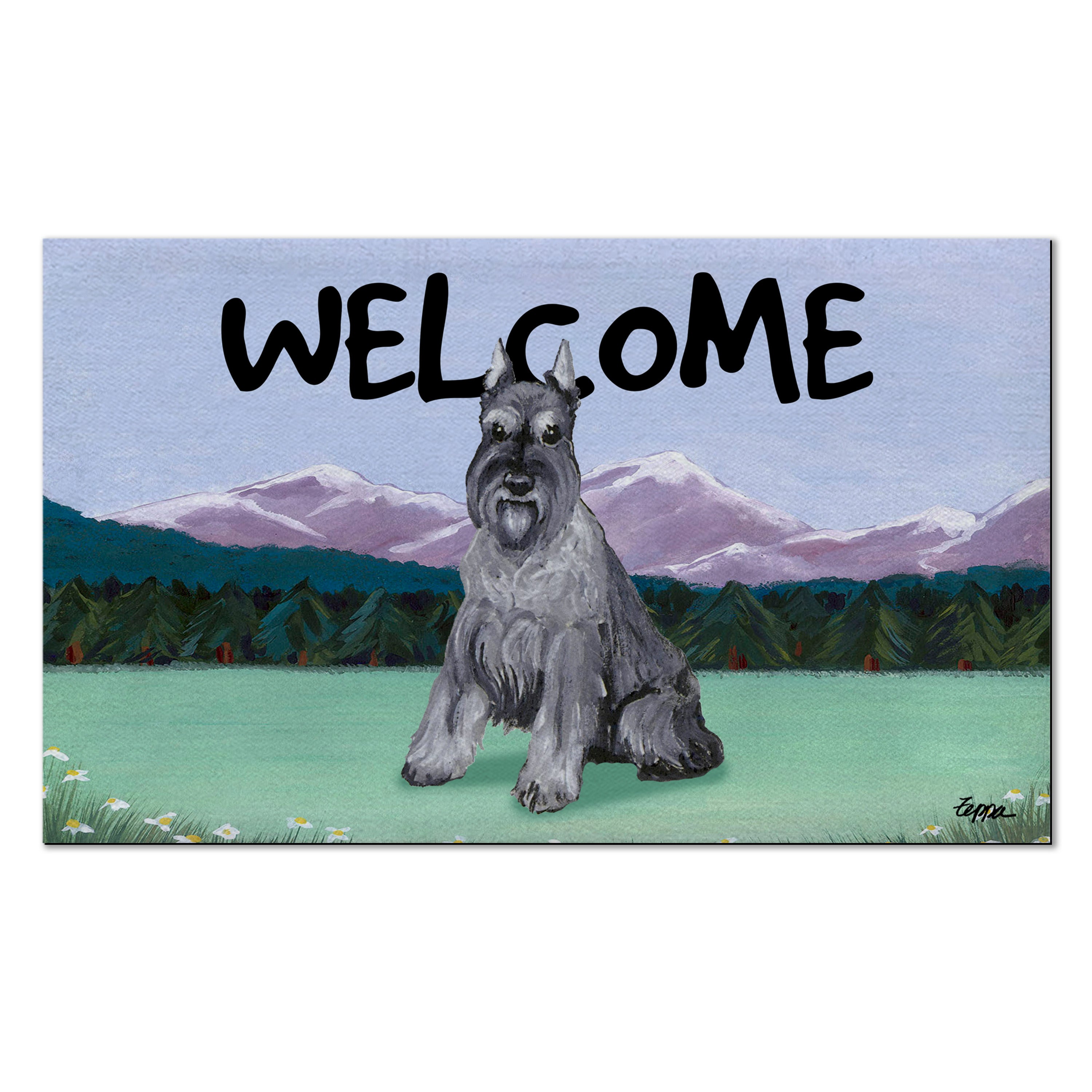 Schnauzer Miniature Welcome Mat