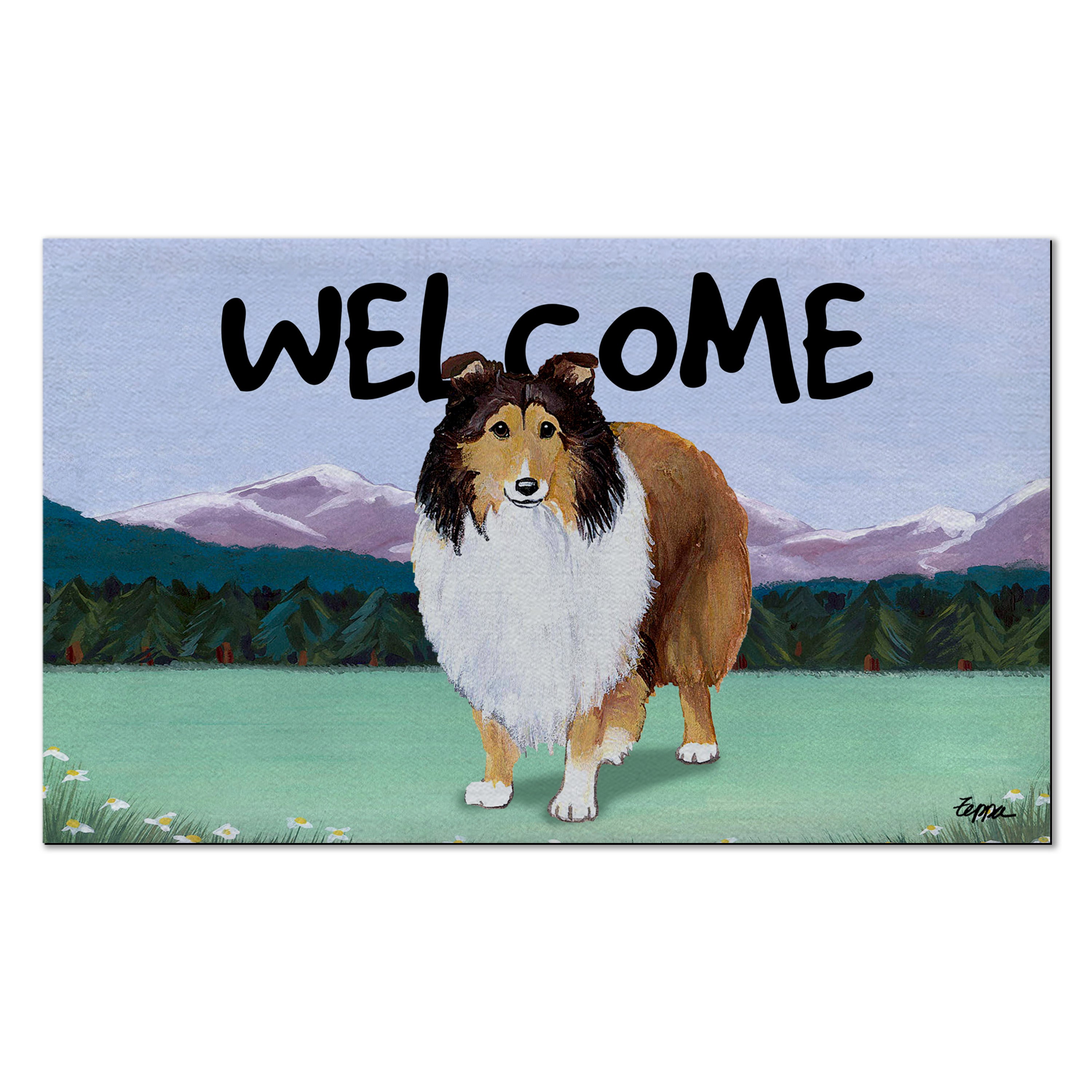 Shetland Sheepdog Welcome Mat