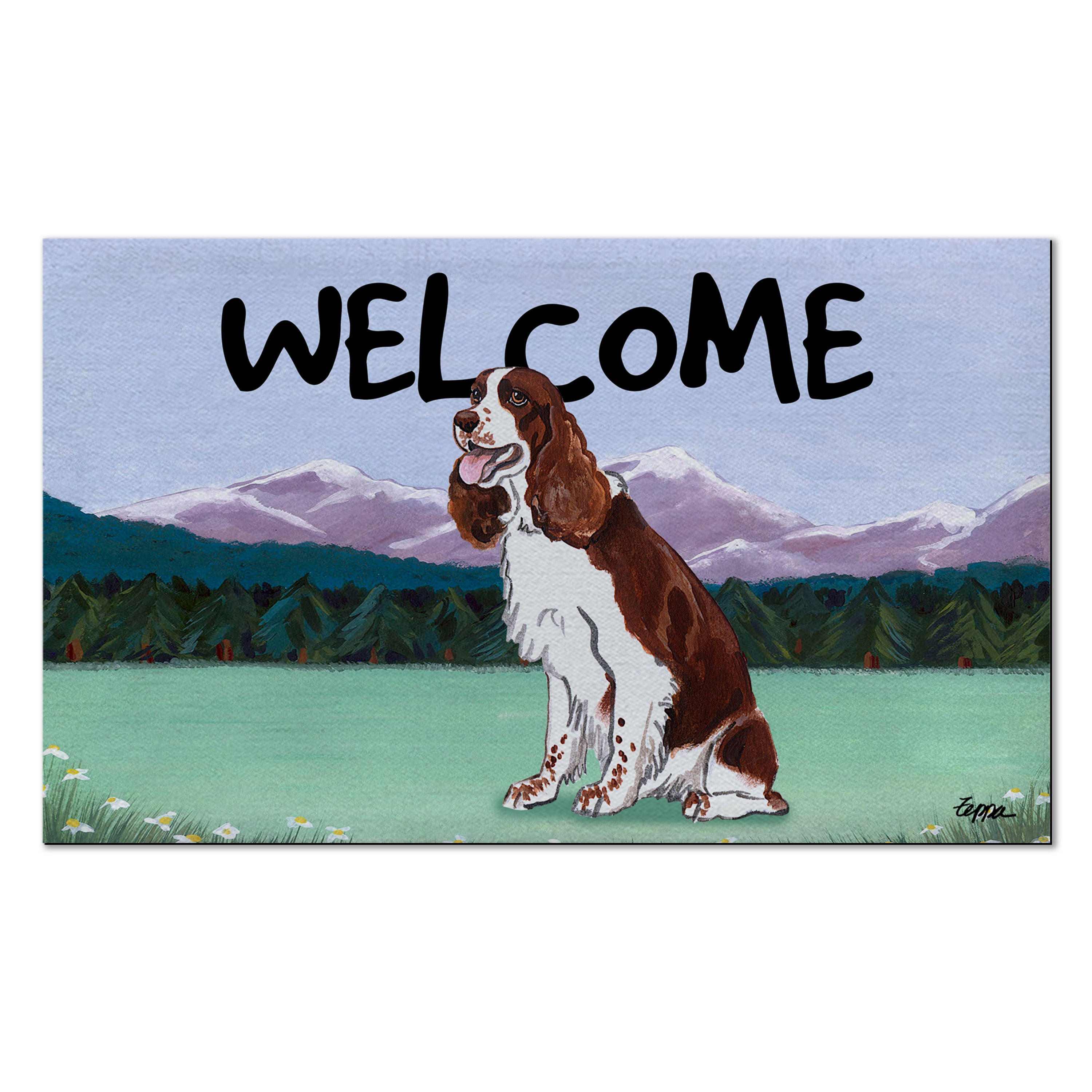 Springer Spaniel Welcome Mat