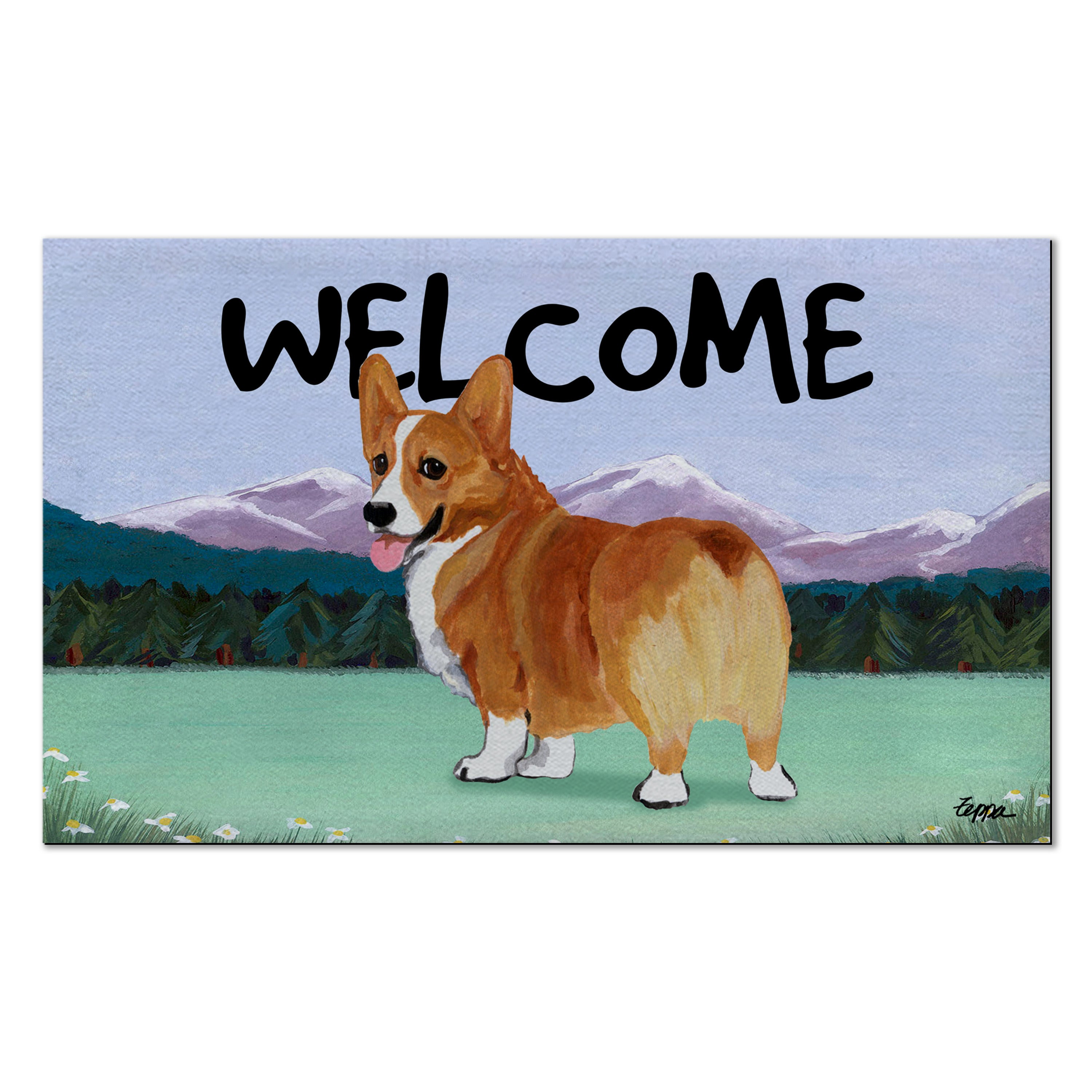 Welsh Corgi Pembroke Welcome Mat