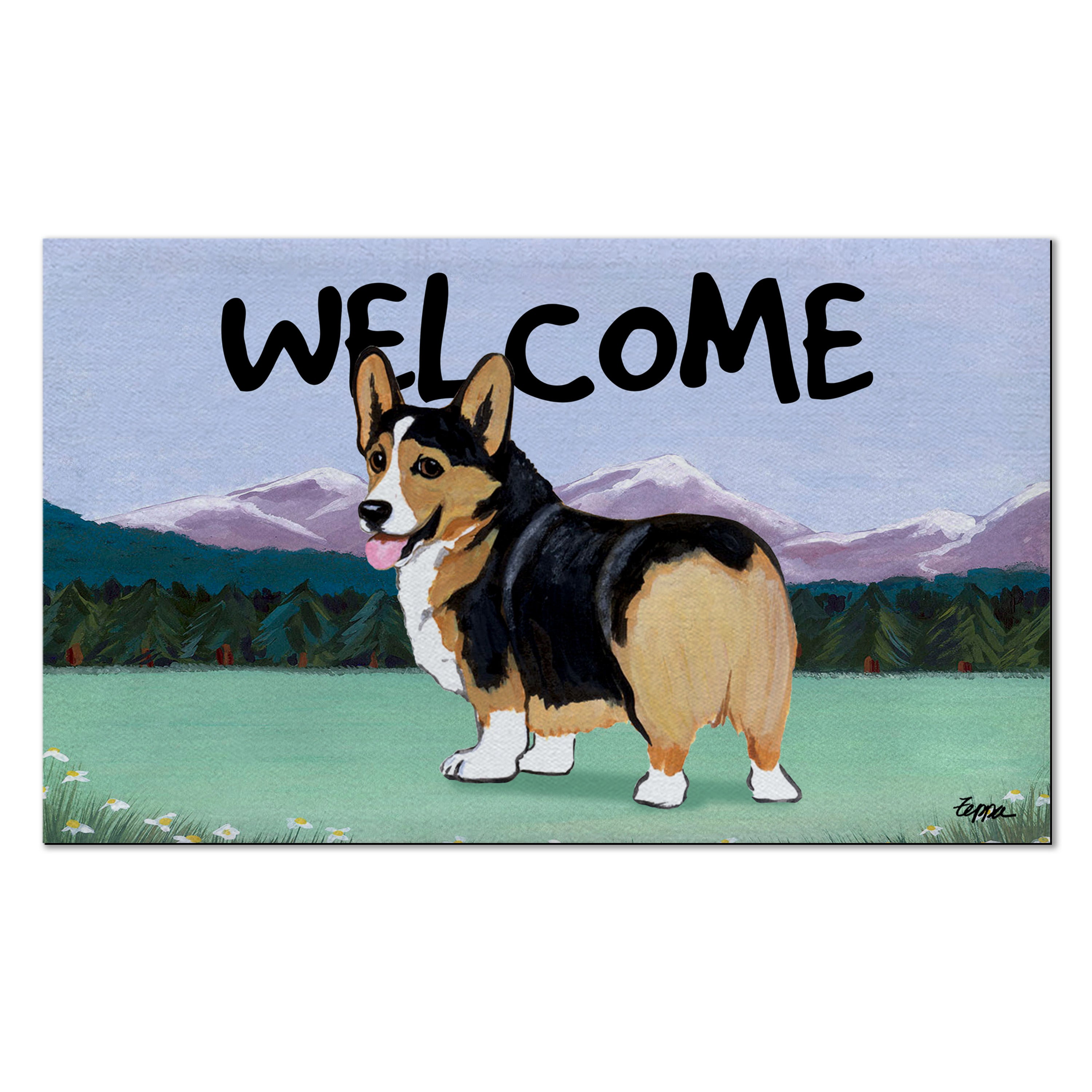 Welsh Corgi Pembroke Welcome Mat