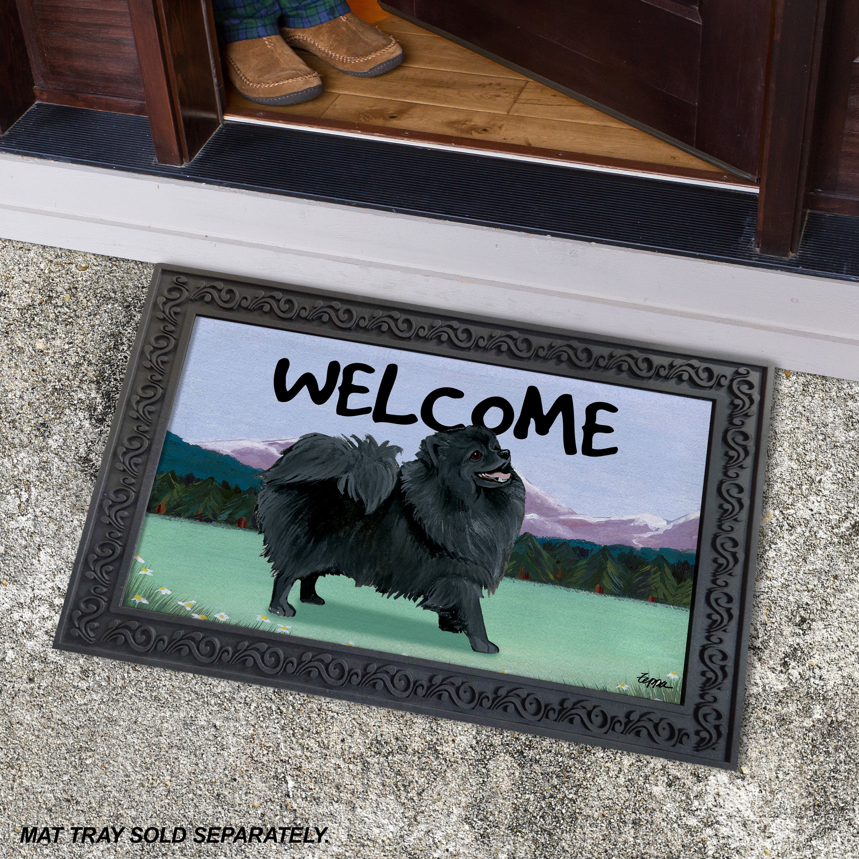 Pomeranian Welcome Mat