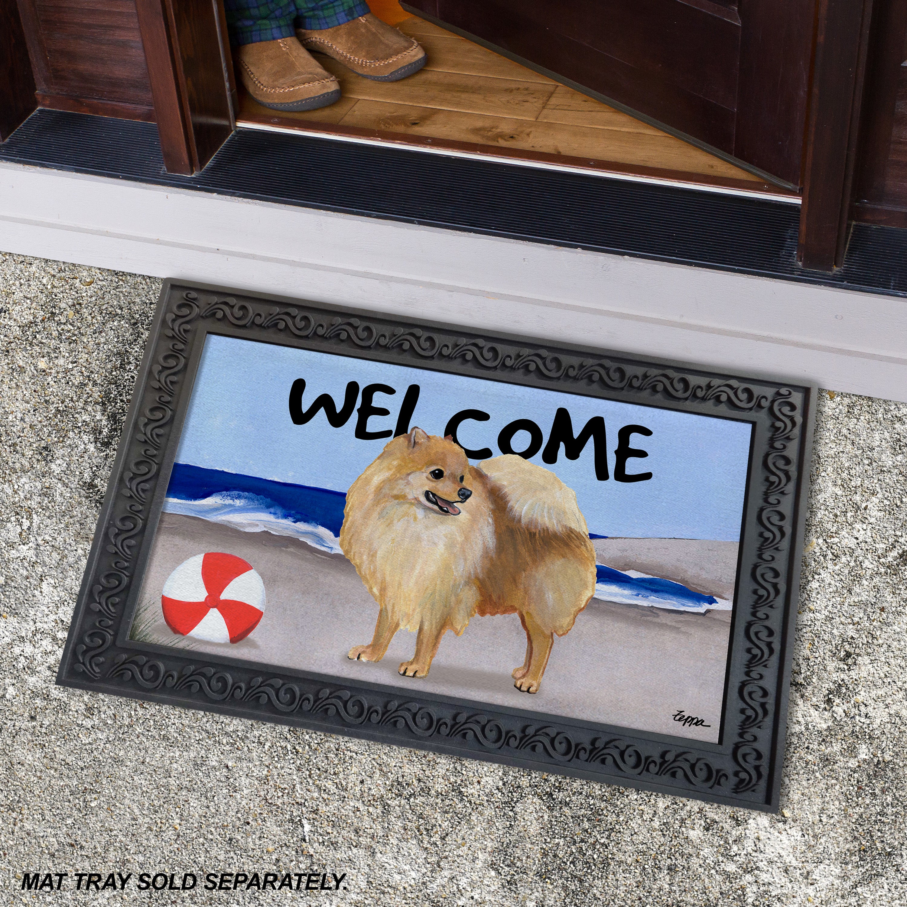 Pomeranian Welcome Mat