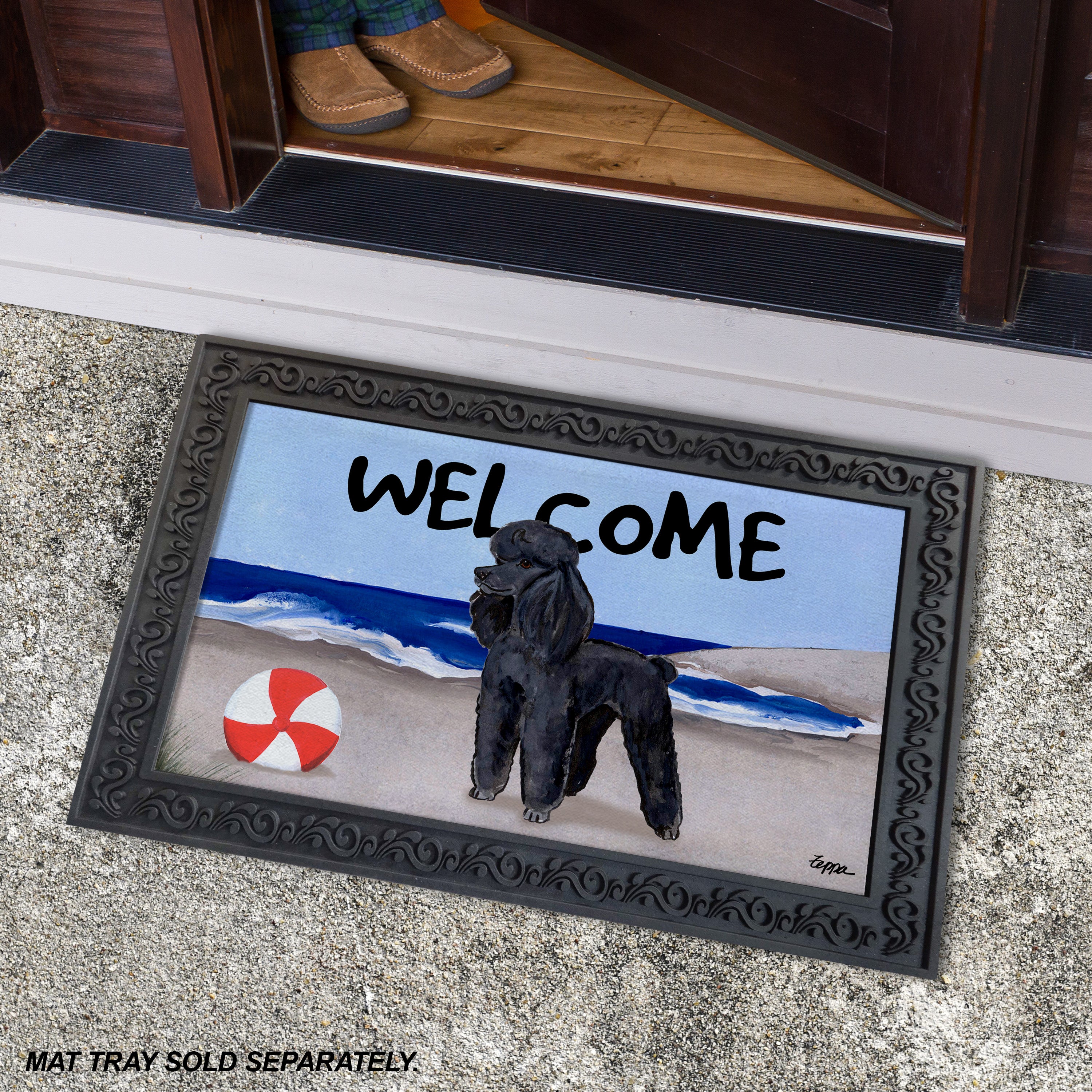 Poodle Welcome Mat